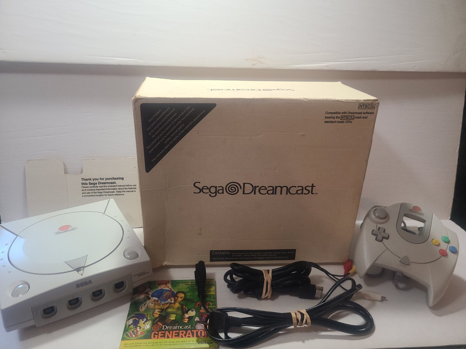 OEM Factory Recondition Sega Dreamcast Official BOX & Console System Bundle