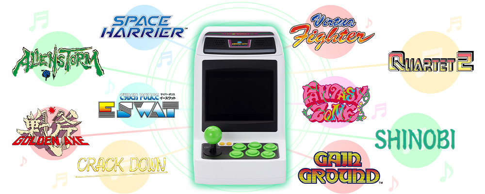 SEGA ASTRO CITY mini Console + Control Pad set 990s games 37 titles Game