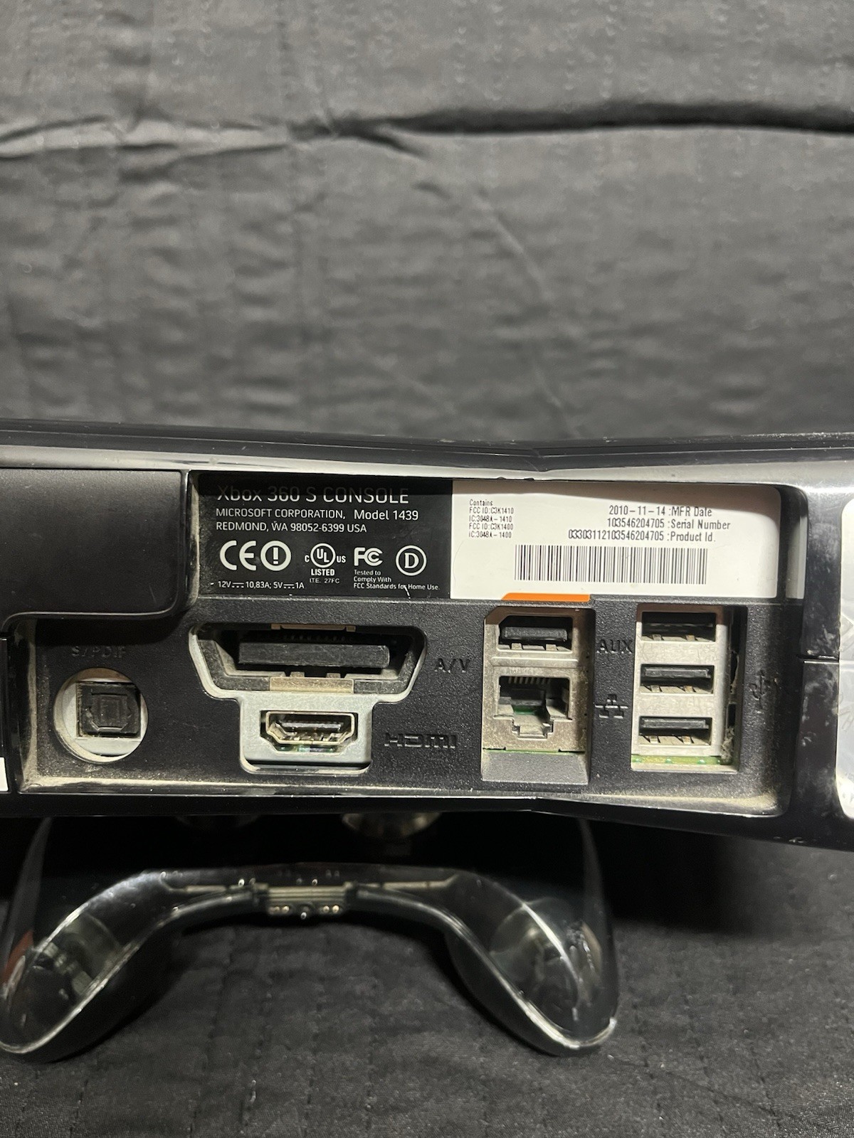 Microsoft Xbox 360 S 250GB Console – Black New CD Drive Installed Tested + Works