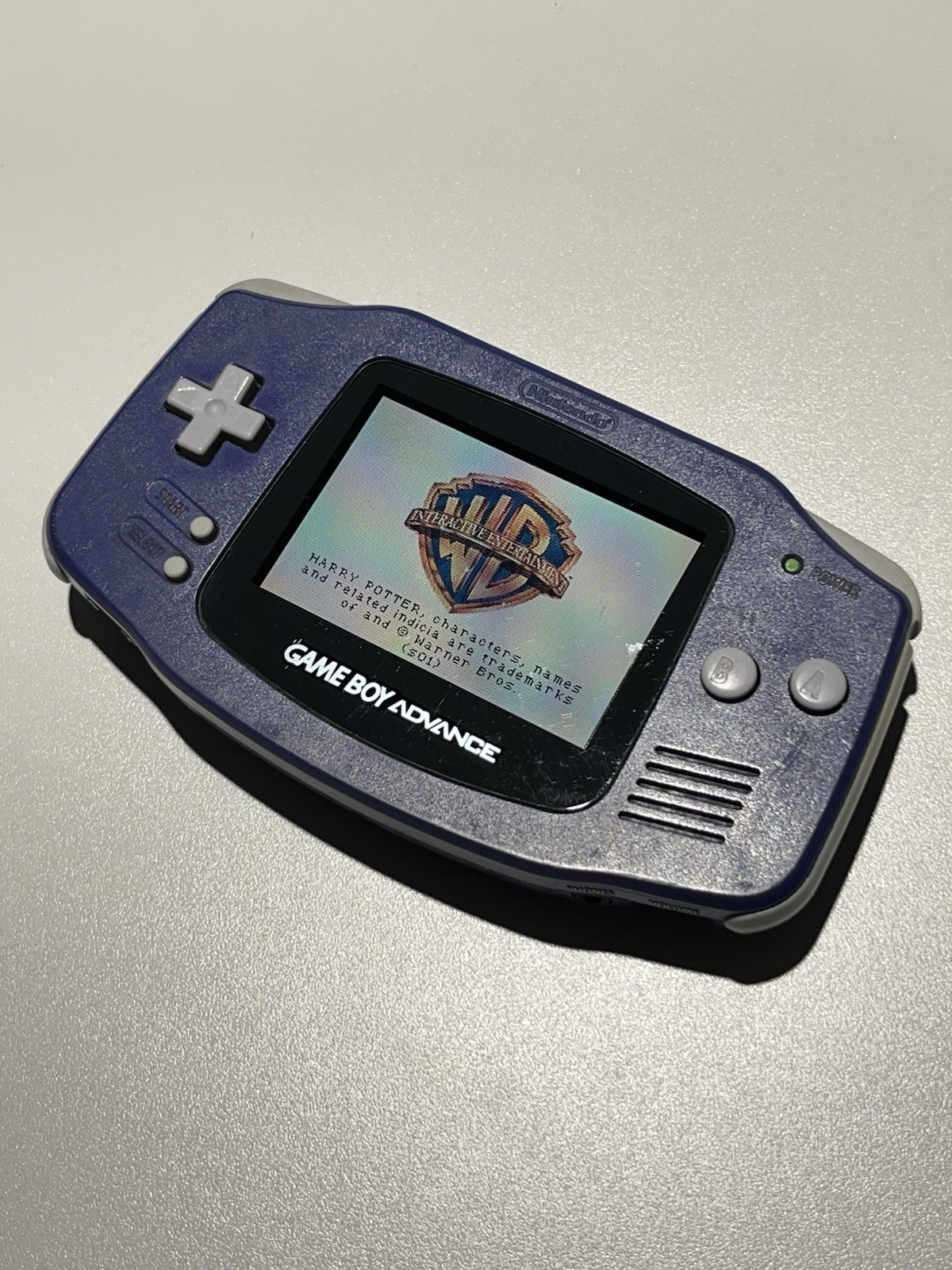 Indigo Game Boy Advance GBA Tested & Working w/ Harry Potter + Box