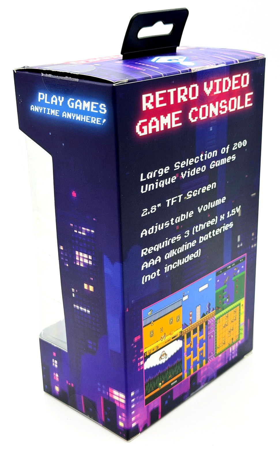 Vivitar Retro Mini Console 200 Games – Tested – Batteries + Tiny Tool Included