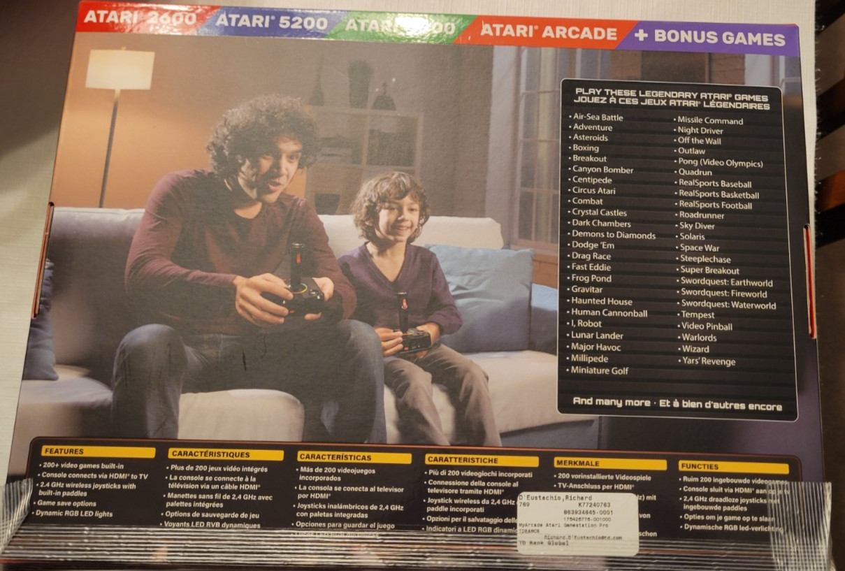 My Arcade Atari Game Station Pro: Retro Video Game Console 200+ Games