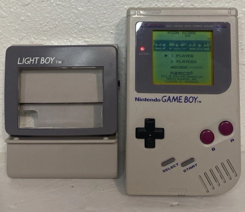 Nintendo Game Boy Og Launch Miss Pac-Man Gray And Light Boy Accessory Rare Work