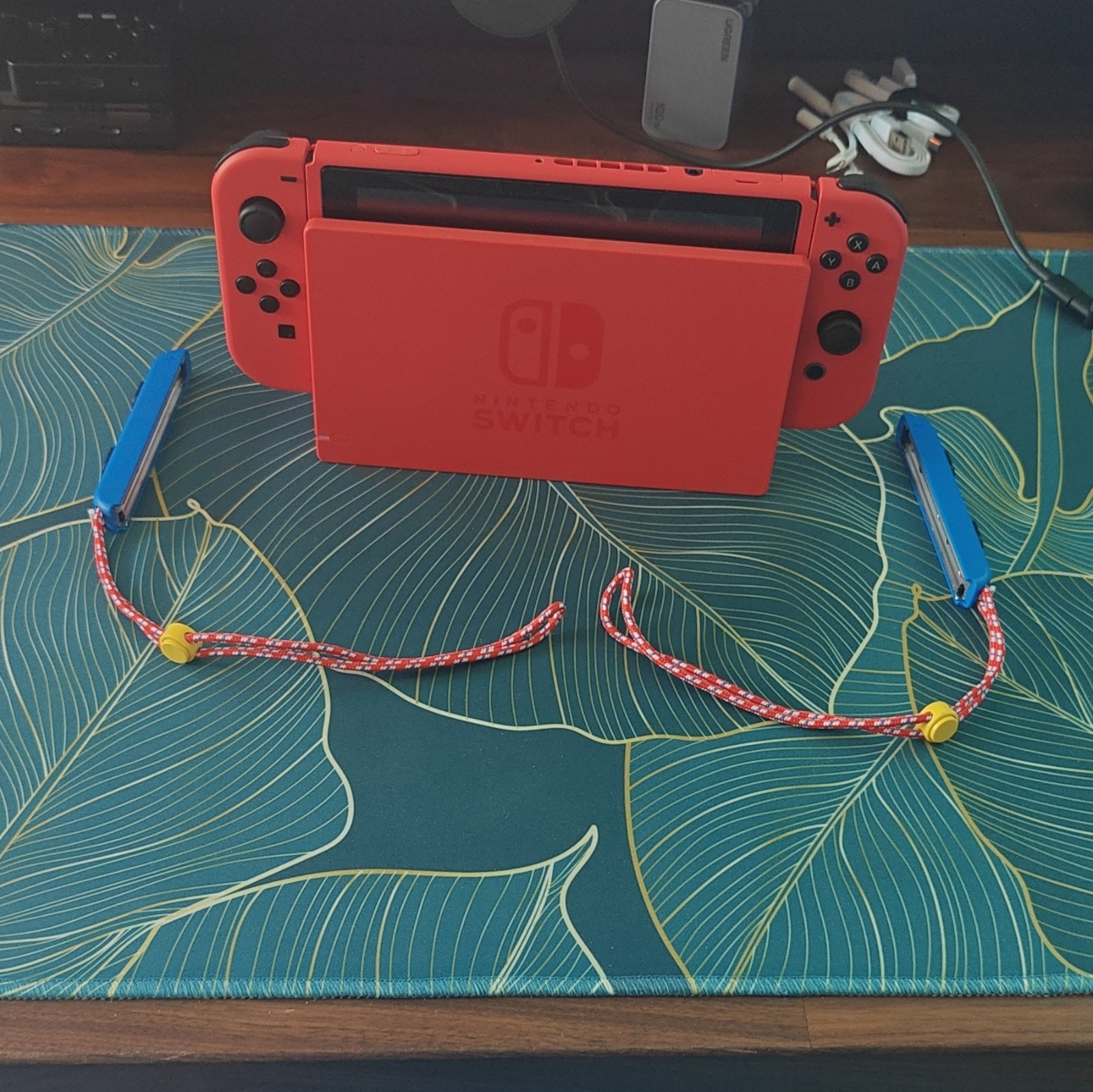 CIB Nintendo Switch Mario Special Edition + Glass Screen Protector