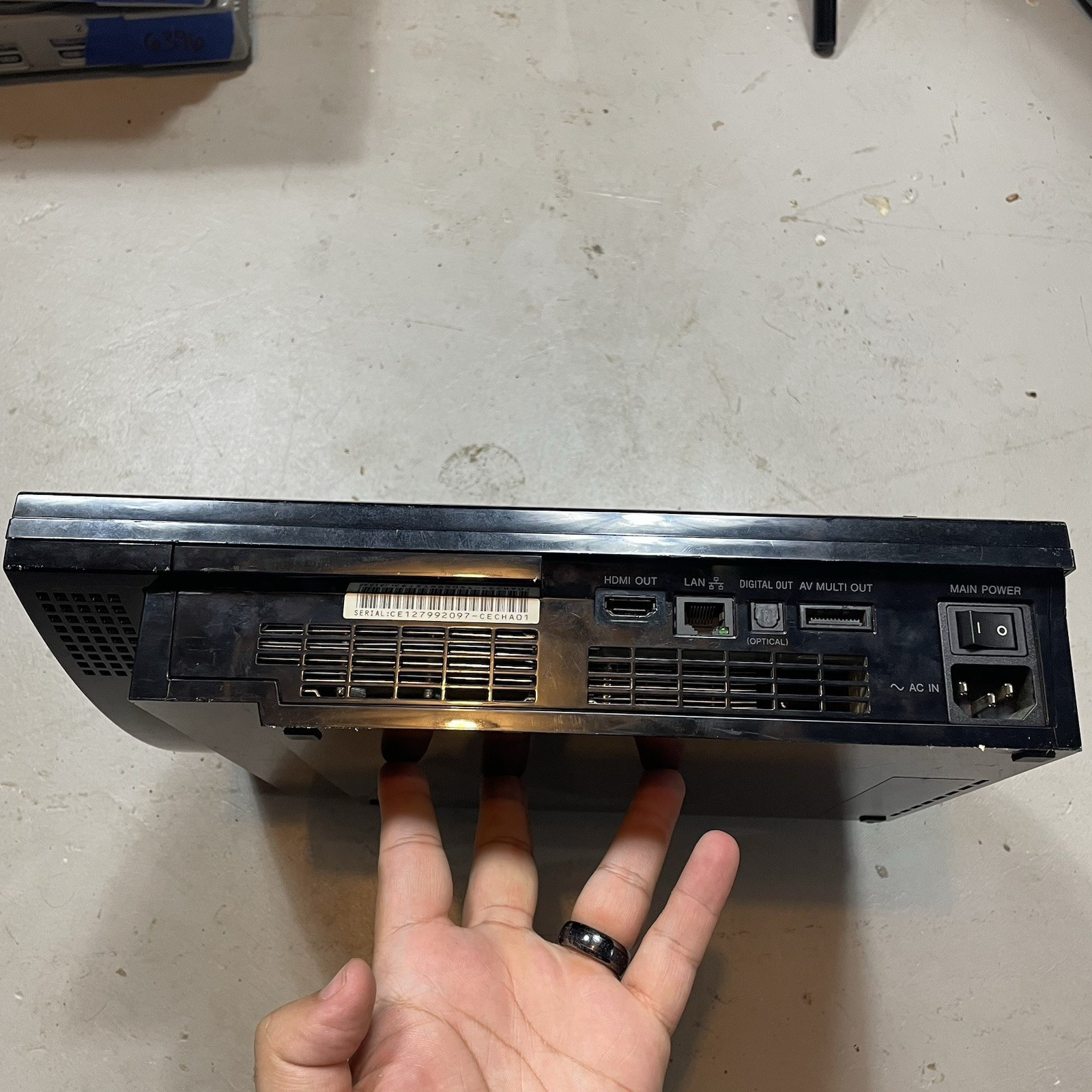 Sony PlayStation 3 PS3 Console Backward Compatible Fat AS IS FOR PARTS OR REPAIR