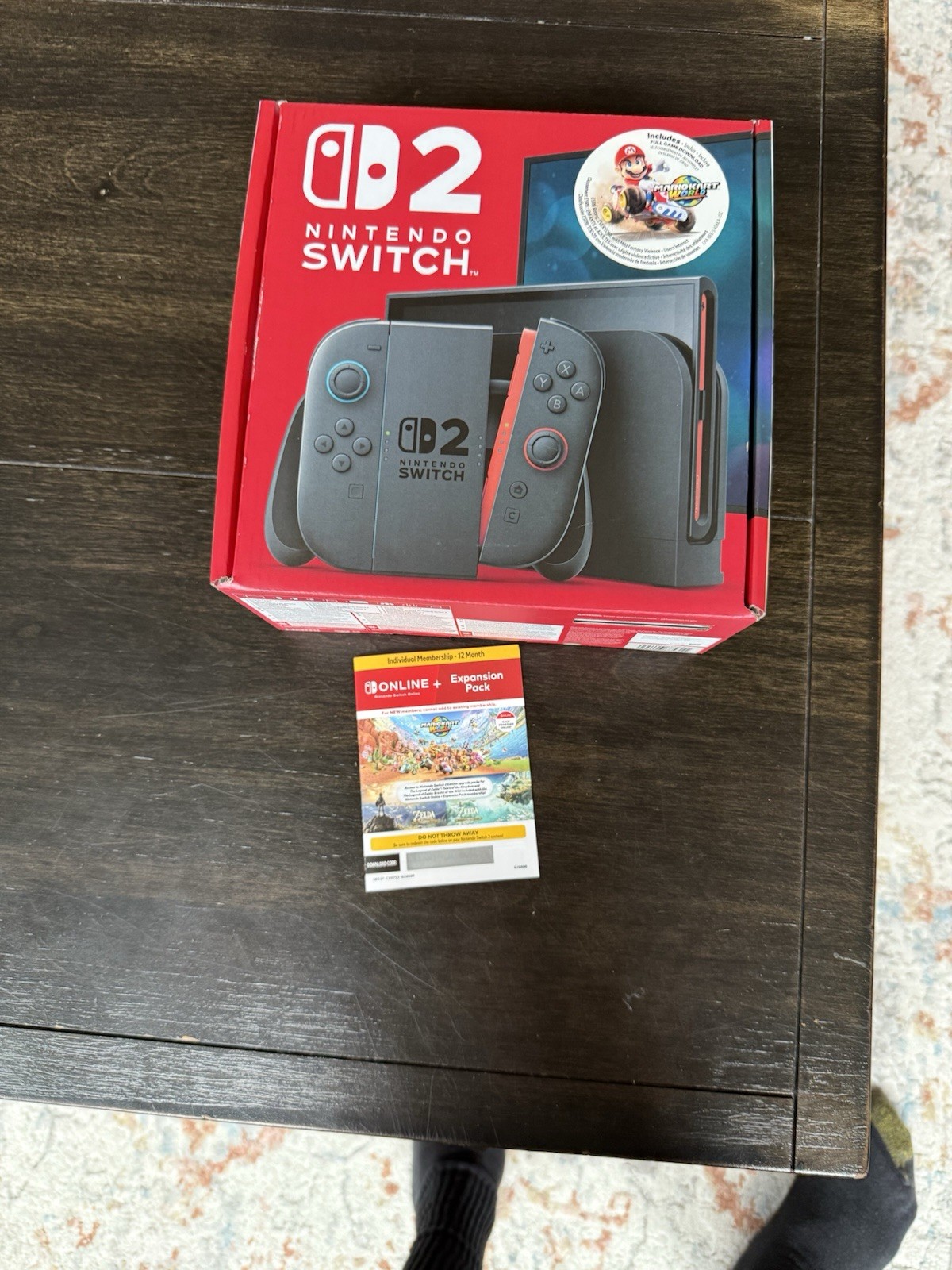 Nintendo Switch 2 Mario Kart World Bundle with 12Month NSO+Expansion Pack