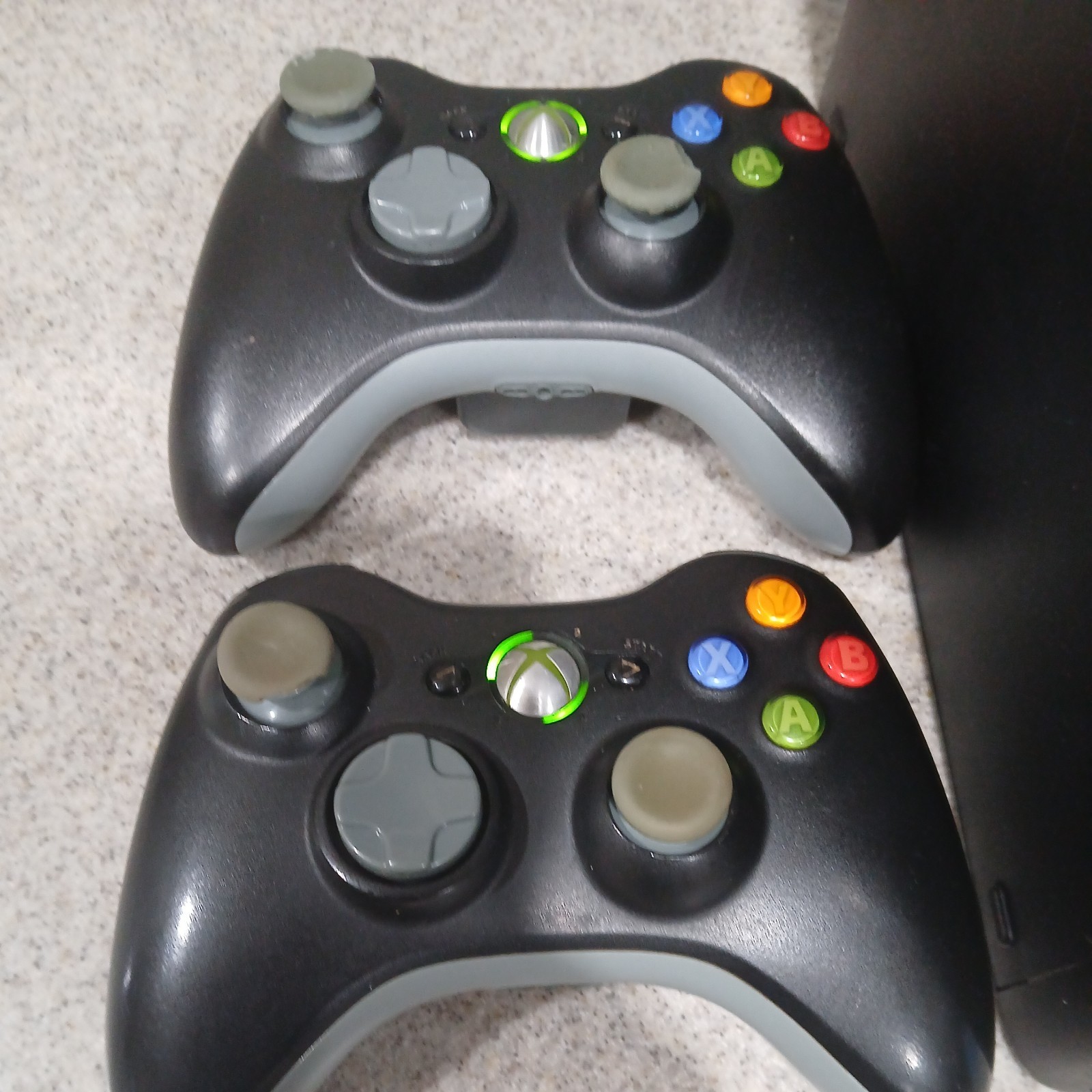 XBOX 360 E Console Model 1538 +2 Controllers + Power Supply Tested,NO HARD DRIVE
