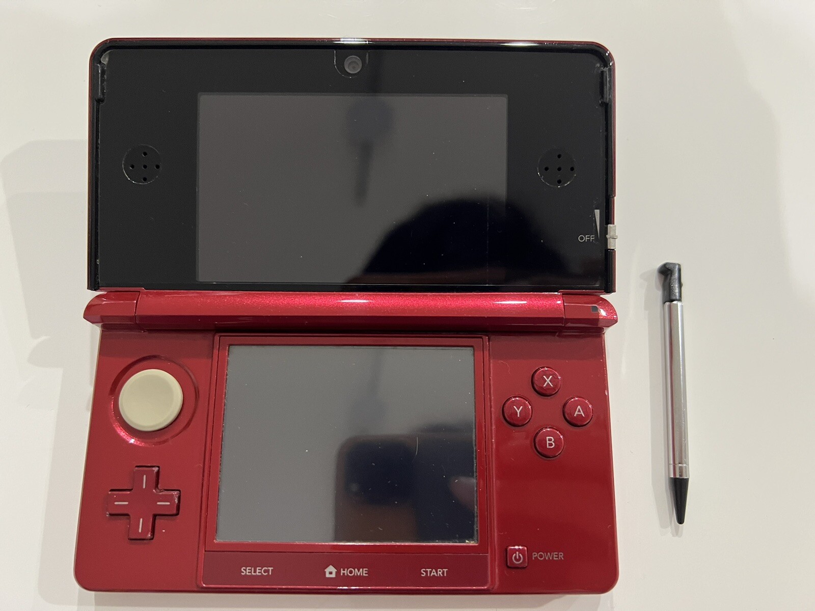 Nintendo 3DS Red Console & Pokemon X Y Sun Moon Omega Ruby Alpha Sapphire 6 set