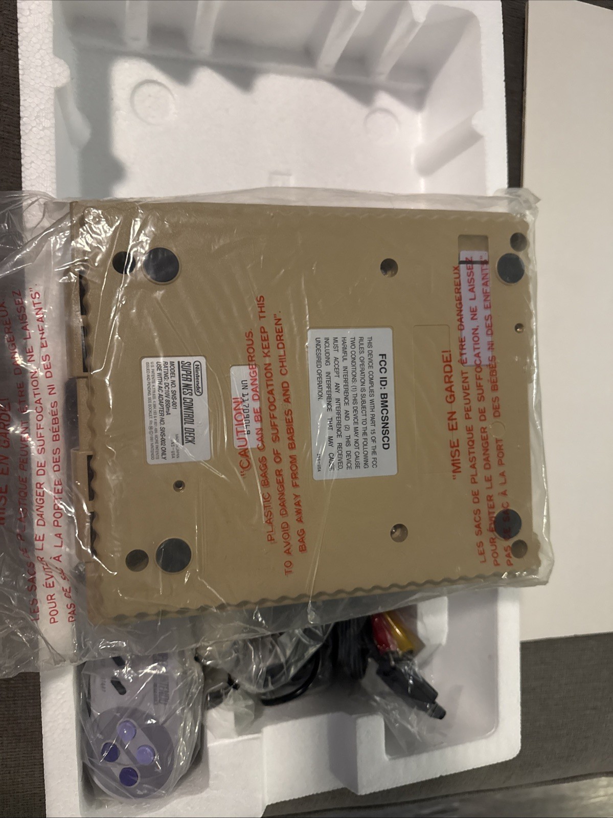 1991 SNES SUPER NINTENDO ORIGINAL LAUNCH RELEASE CONSOLE SET COMPLETE IN BOX!!!