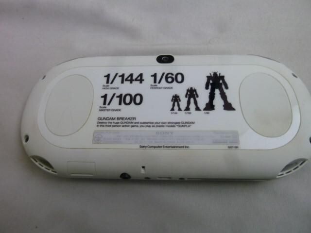 SONY PS Vita Starter Pack Console Only Gundam Breaker White Limited Model