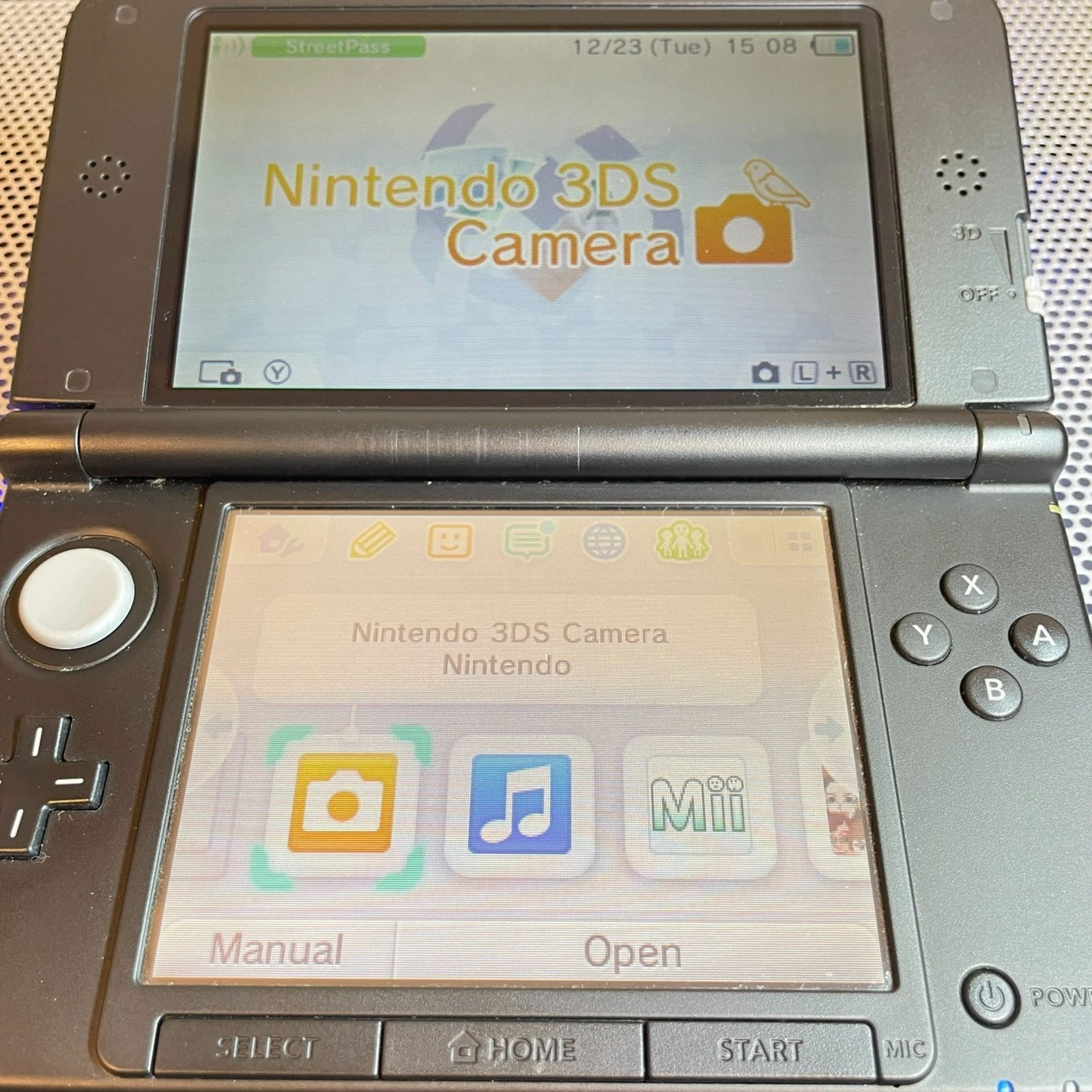 Nintendo 3DS XL Console Silver Multi-Region Cartridge Compatible 64G SD Stylus