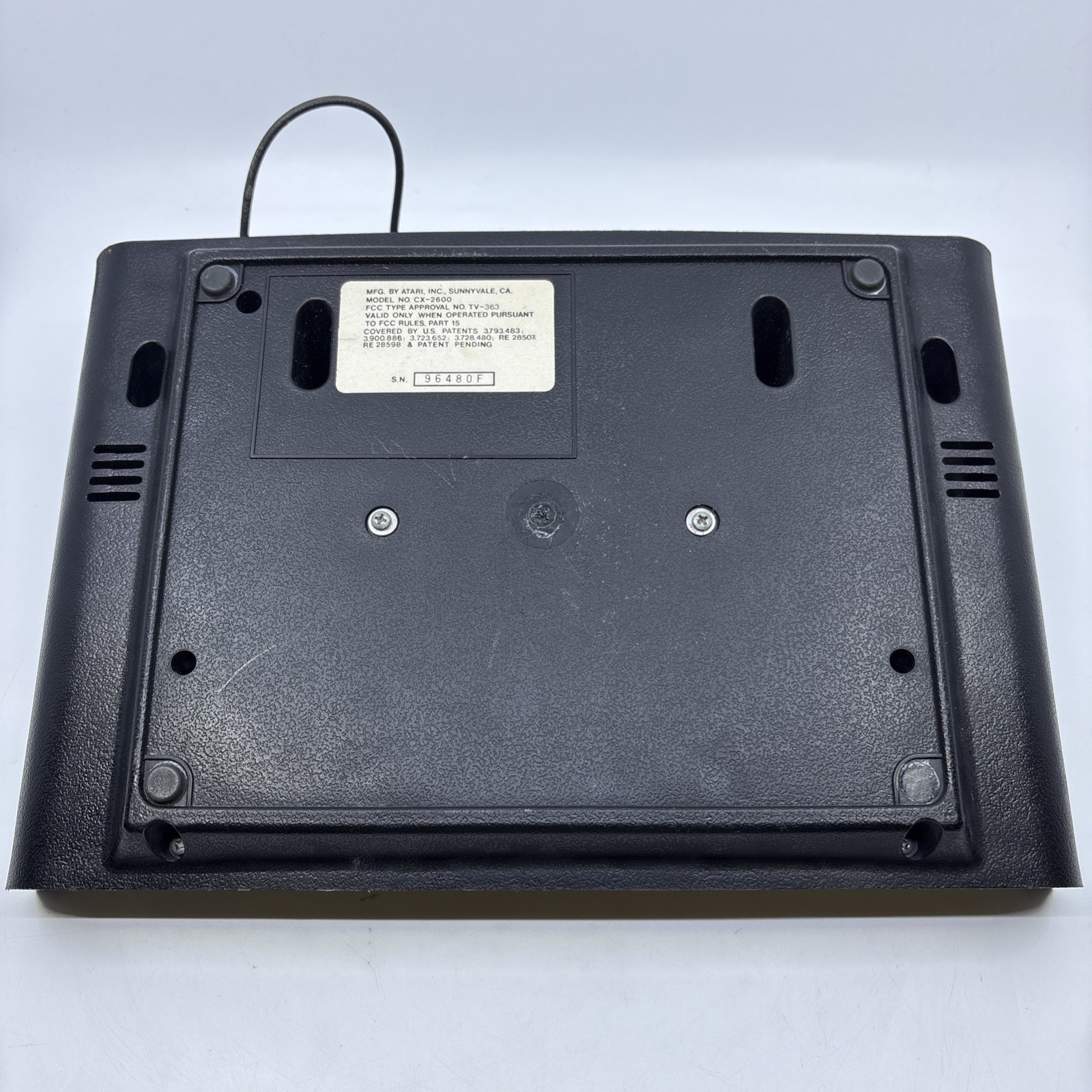 Atari CX2600 ‘Heavy Sixer’ Six Switch Console Sunnyvale CA Early F Series TESTED