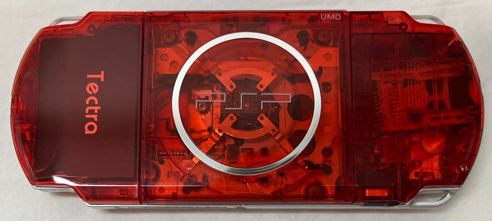 PSP3000 Clear Red / IPS Screen / Battery / Sony Charger / Region Free / 32GB