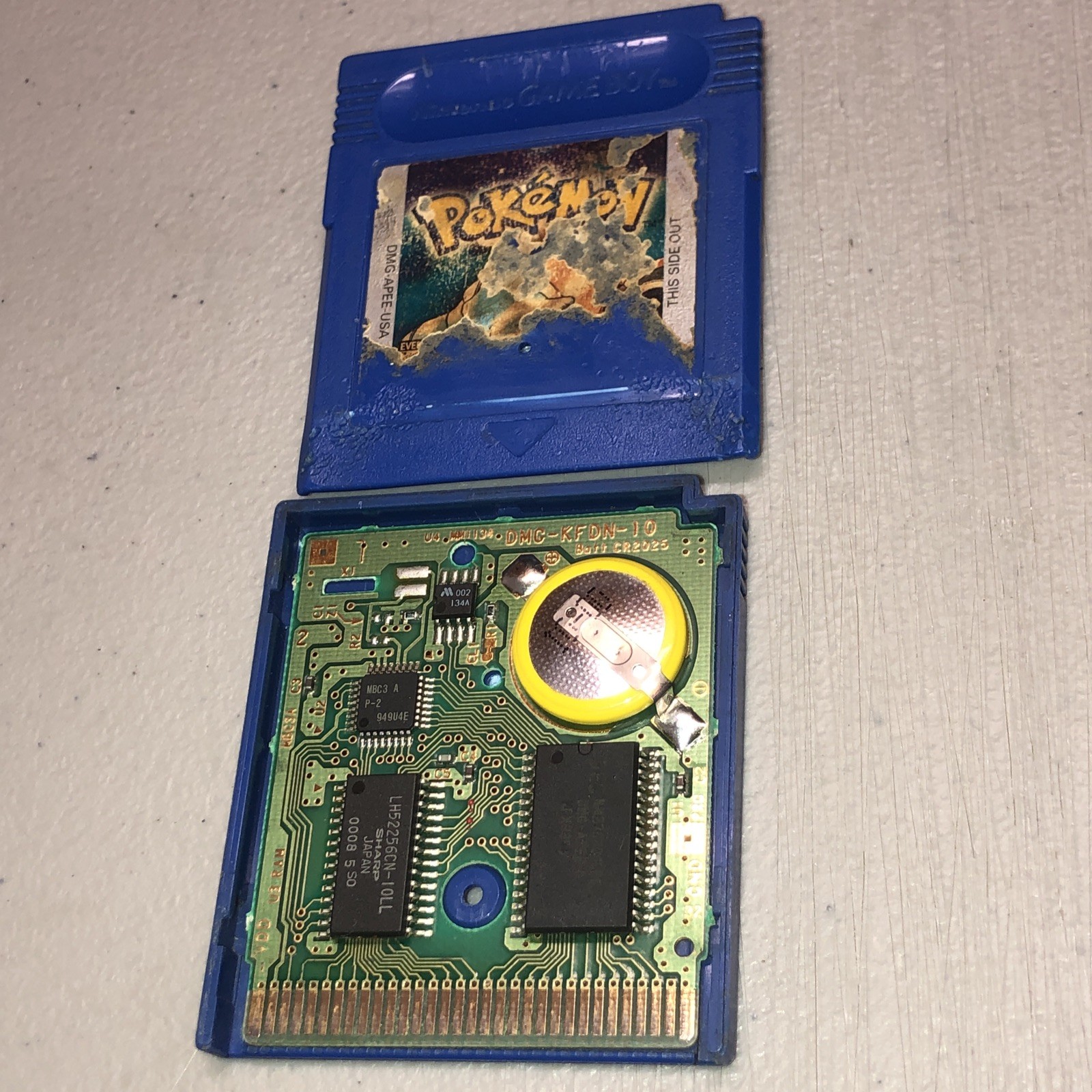 Pokemon Blue Authentic (Nintendo GBC, 1998) Cart Only, Tested, Does Not Save