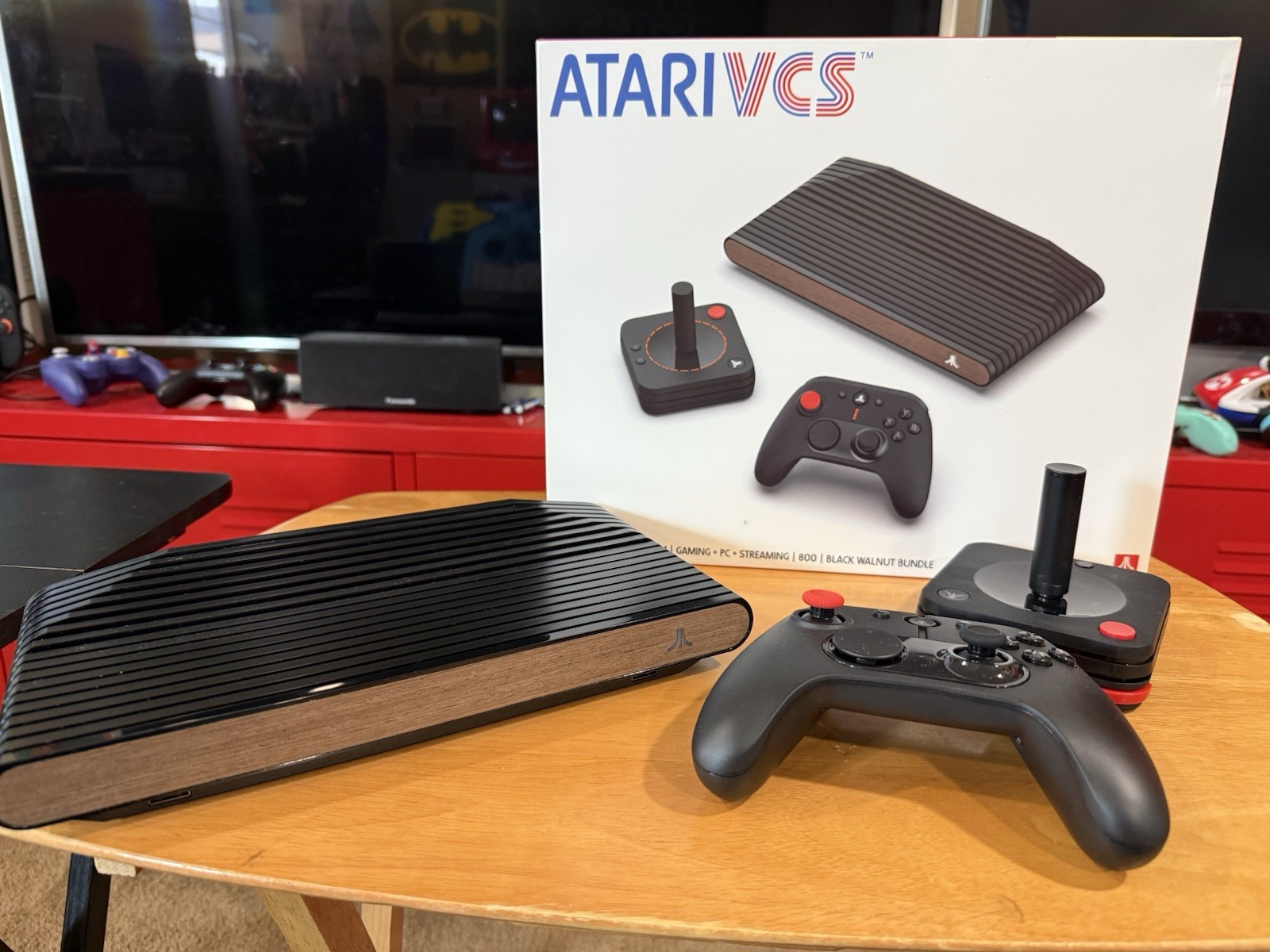 Atari VCS 800 Black Walnut Console 4K Wi-Fi w/ Controller & Joystick