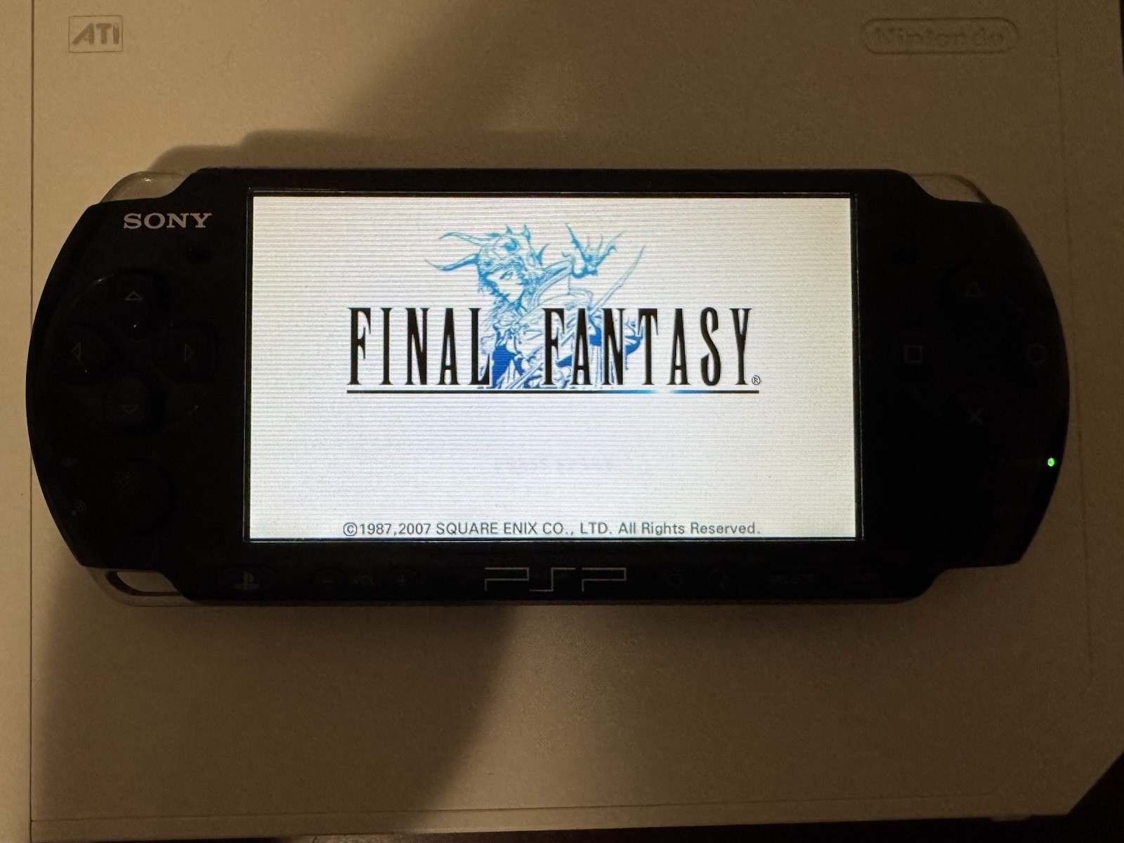 PSP 3001 Game Console with Carry Case, NEW BATTERY + Final Fantasy No Charger