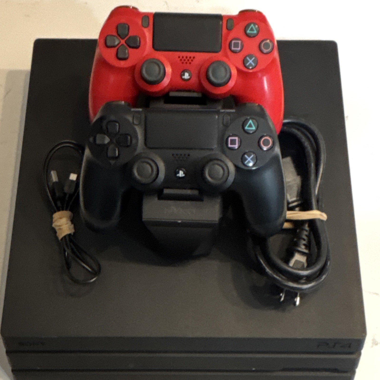 Sony PlayStation 4 Pro CUH-7115B Black Console with 2 Controllers