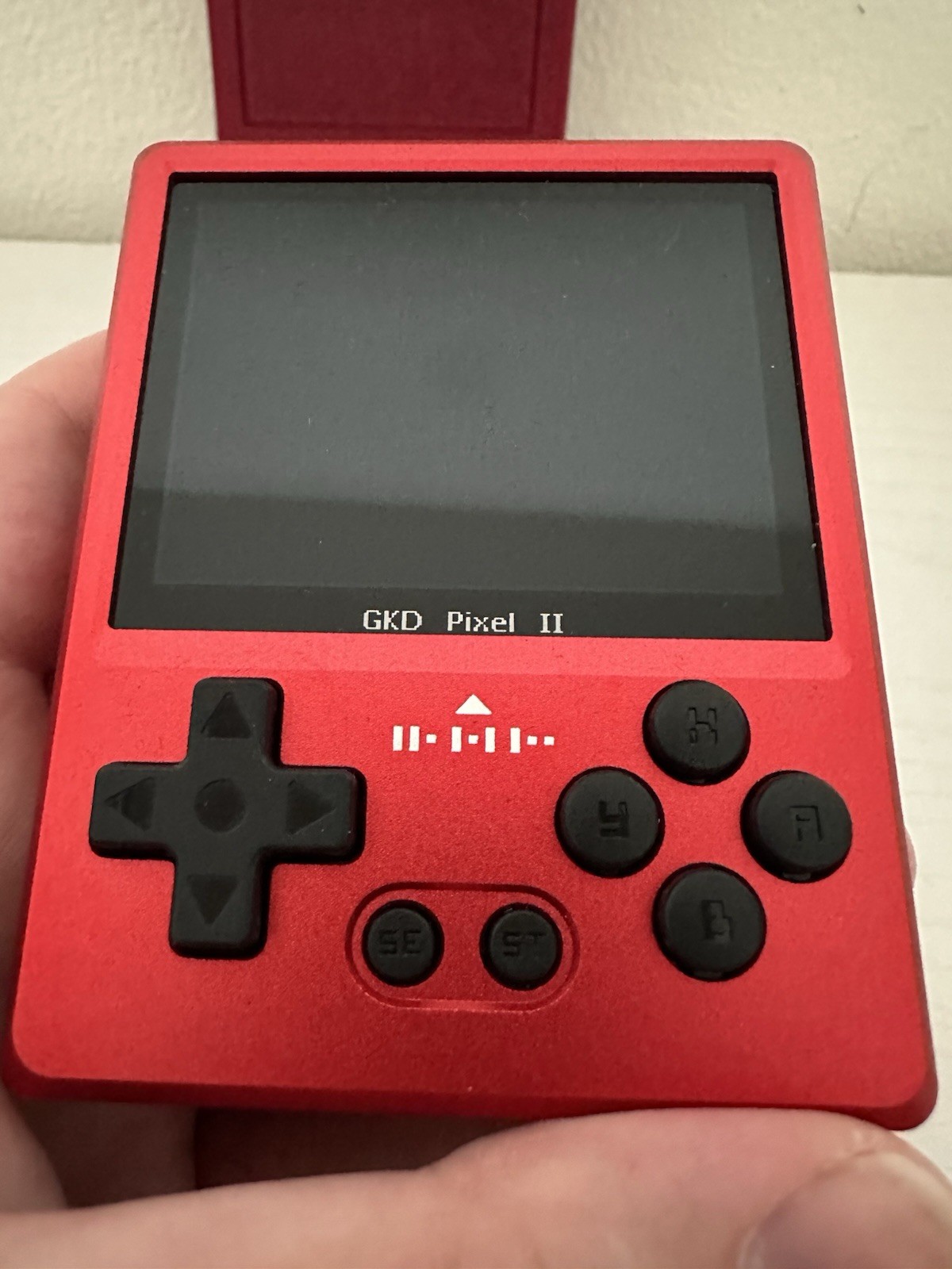 GKD Pixel 2 Red Handheld Console + 3D Case
