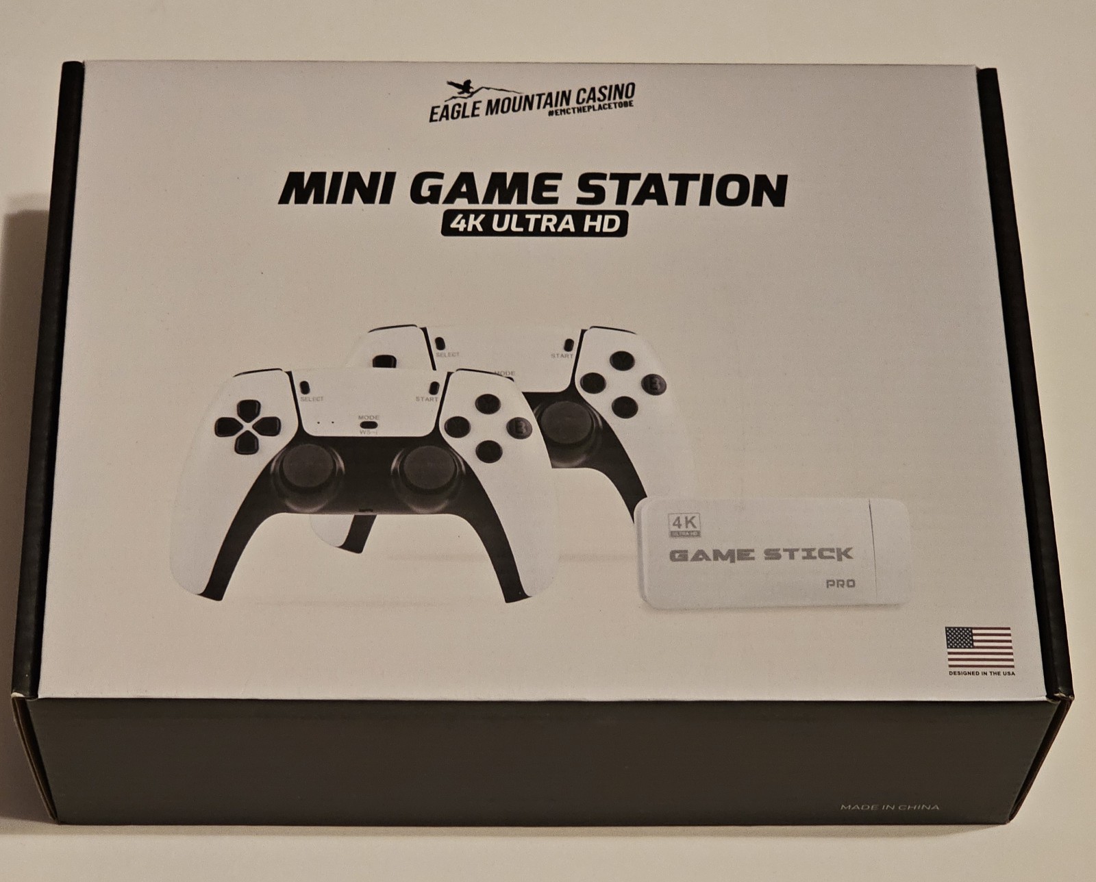 Mini Game Station 4K Ultra HD Retro Game Stick Pro 2 Controllers HDMI