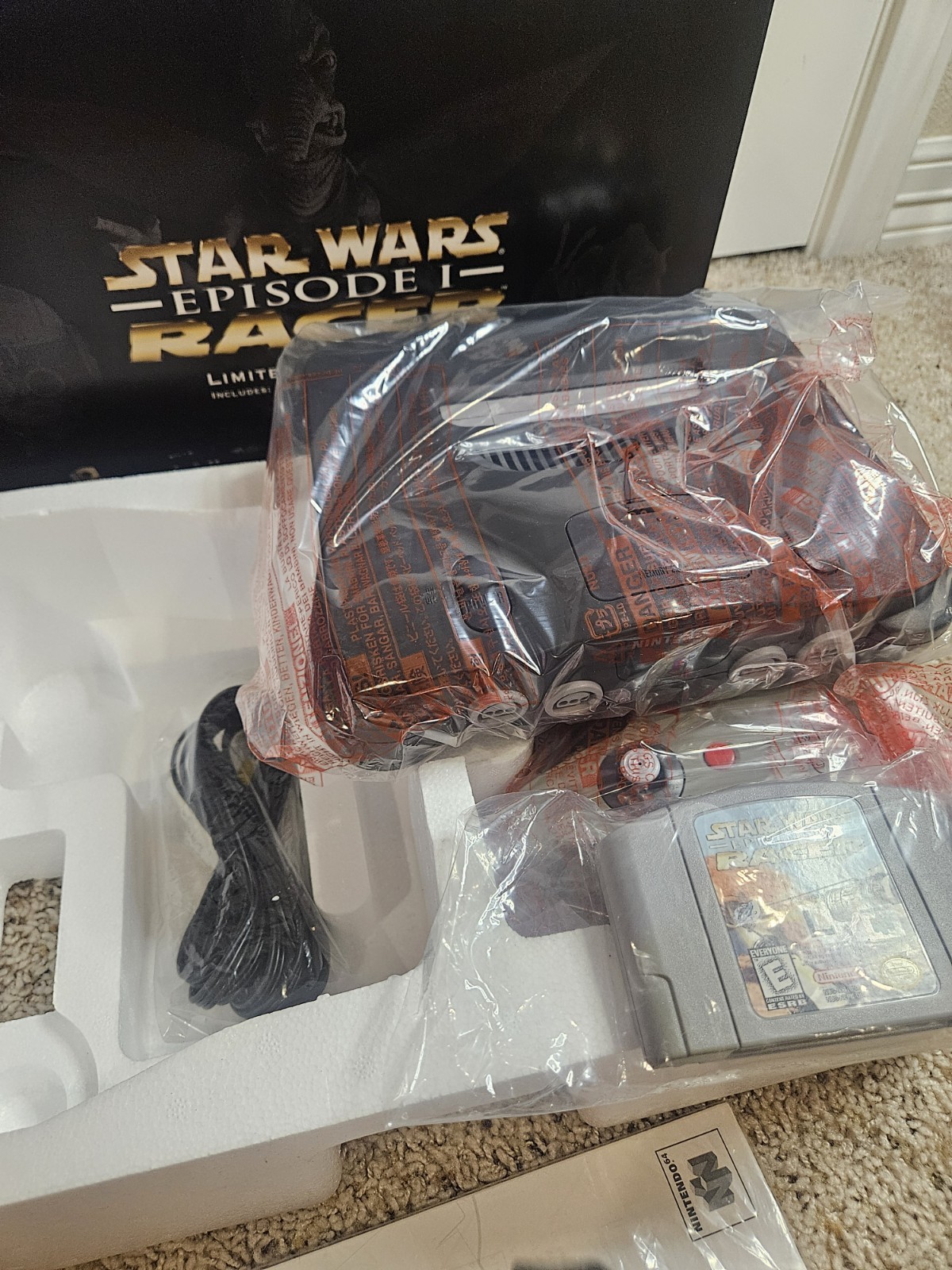 Nintendo 64 Console STAR WARS Episode 1 RACER Limited Edition Set CIB Tested