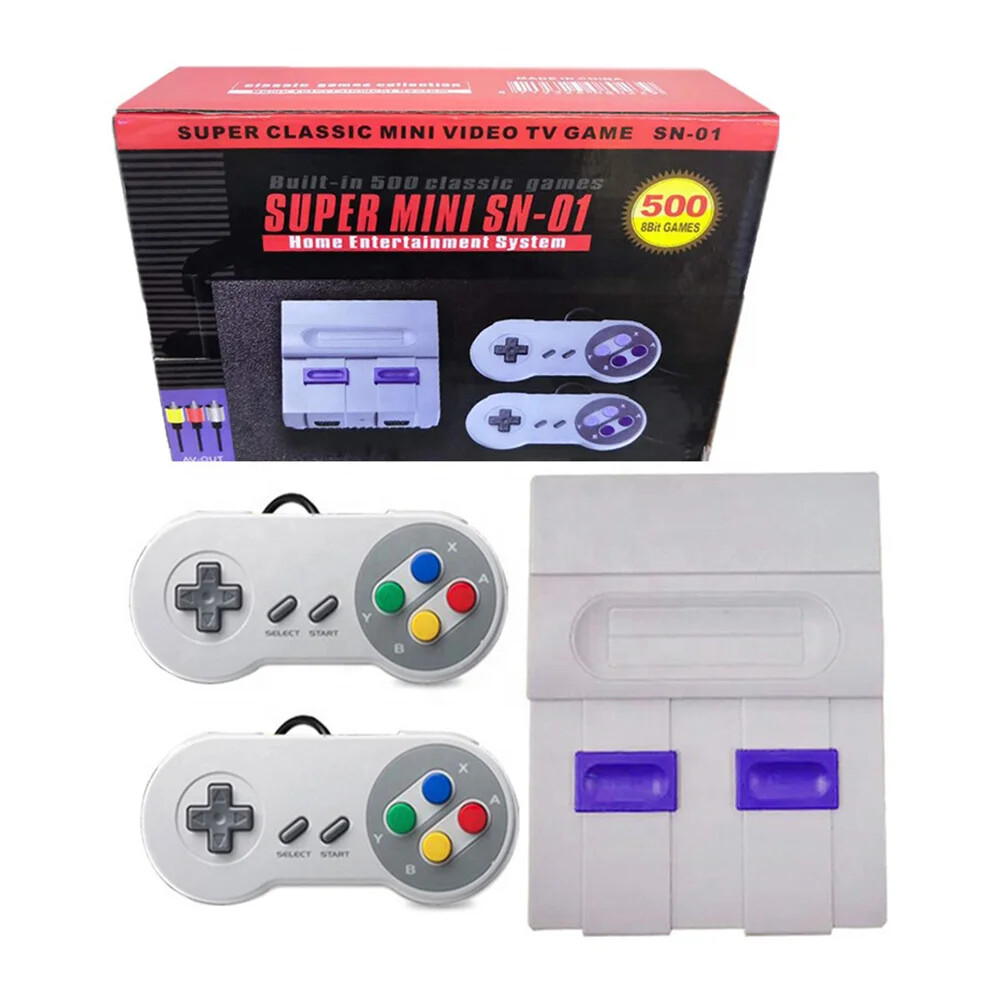 Super SN-01 Mini Classic Video Game Console Built-in 500 games , dual players