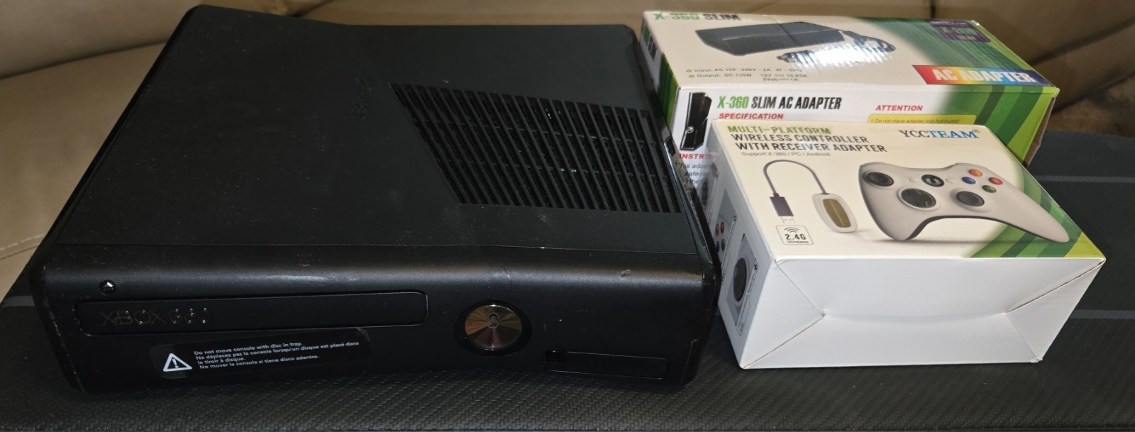 Xbox 360 S Slim 4GB Console Bundle w/ Kinect and New Controller & Power, Trinity