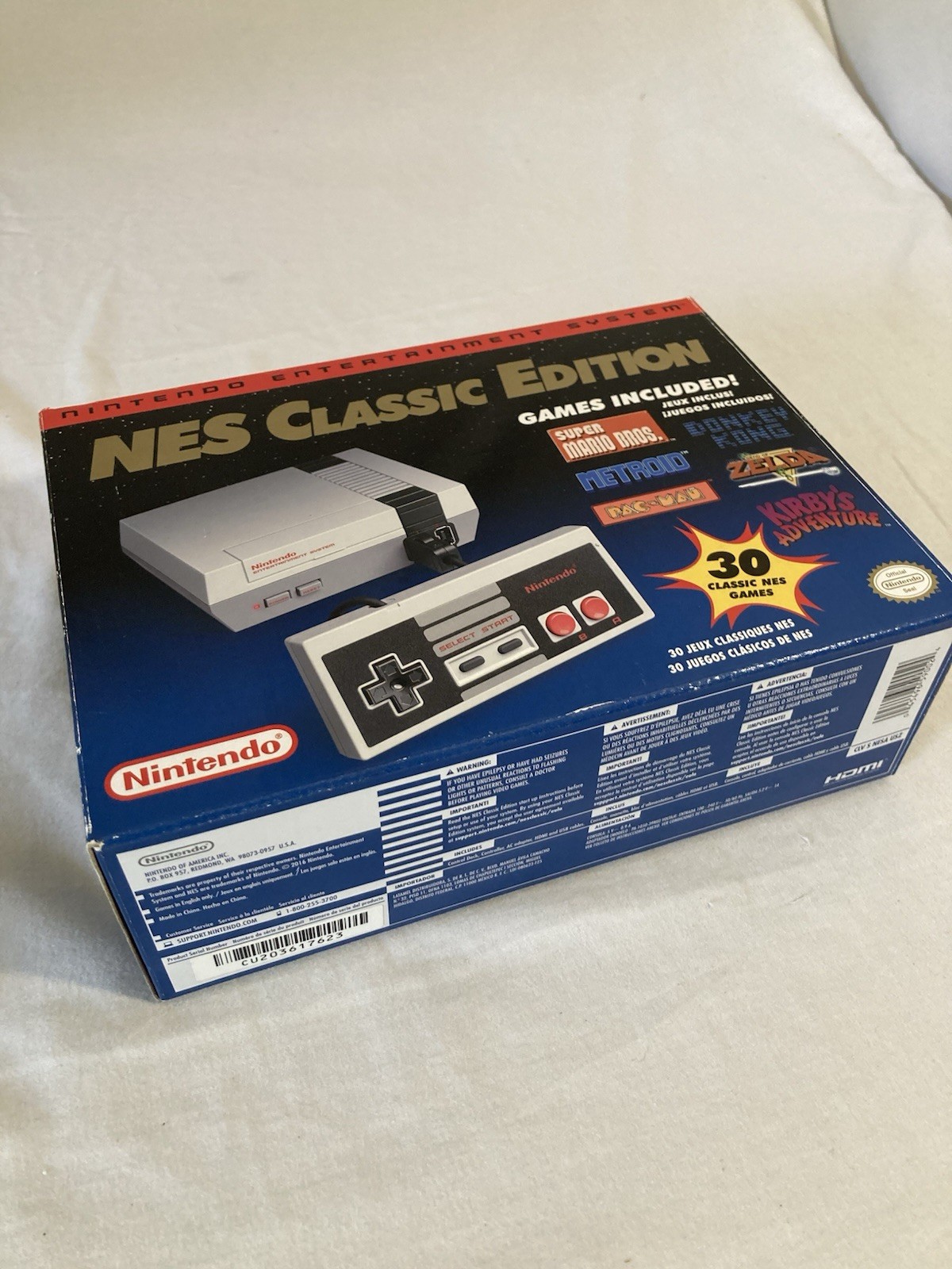 Nintendo NES Classic Edition Mini Console HDMI Pre-Loaded Games 720p AUTHENTIC