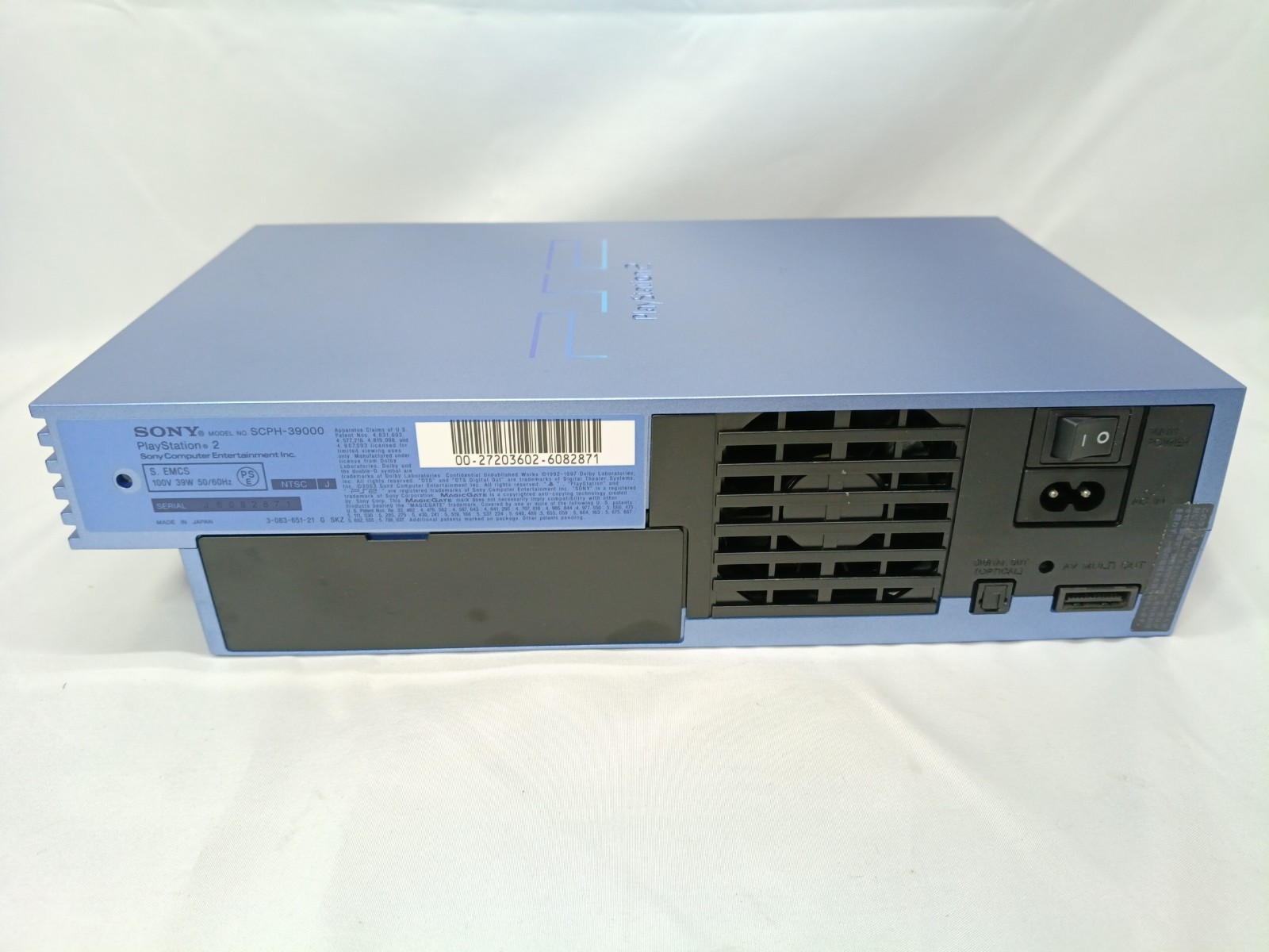 PS2 Aqua Blue Console controller Boxed set Playstation2 NTSC-J Japan Tested