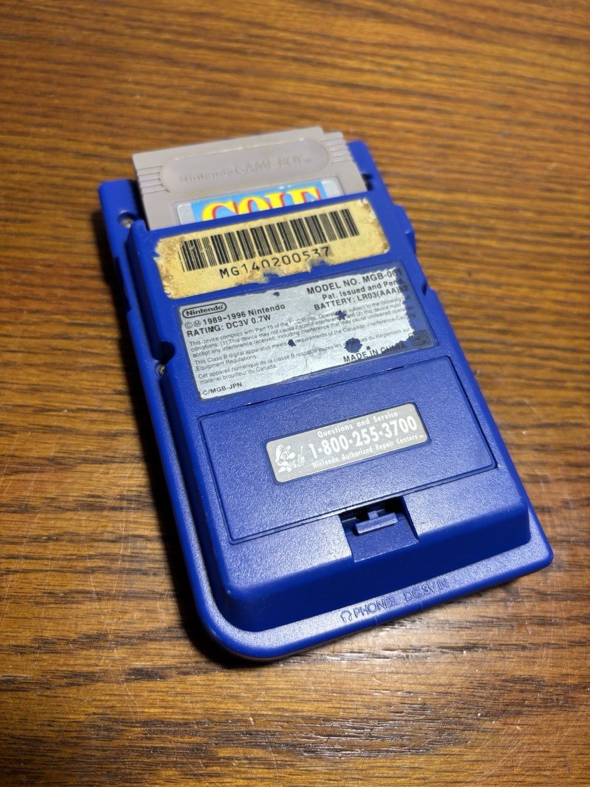 Gameboy Pocket Nintendo Blue Tested Working Original Authentic MGB-001 *READ*
