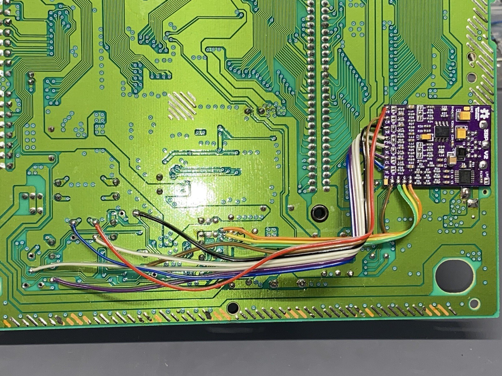 Ultimate Sega Genesis 3BP Triple Bypass RGB Model 2 Console Recapped LED