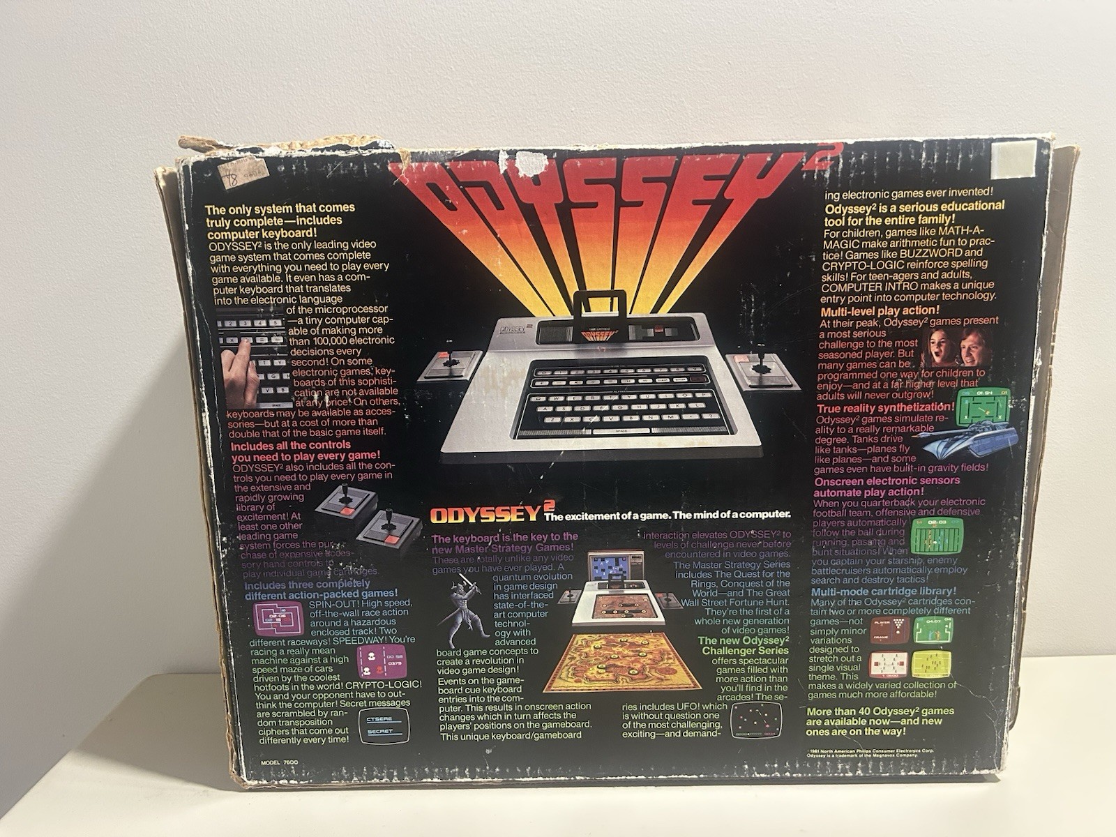 Vtg Magnavox Odyssey 2 Game Console All Cables 11 Games Manuals TESTED In Box
