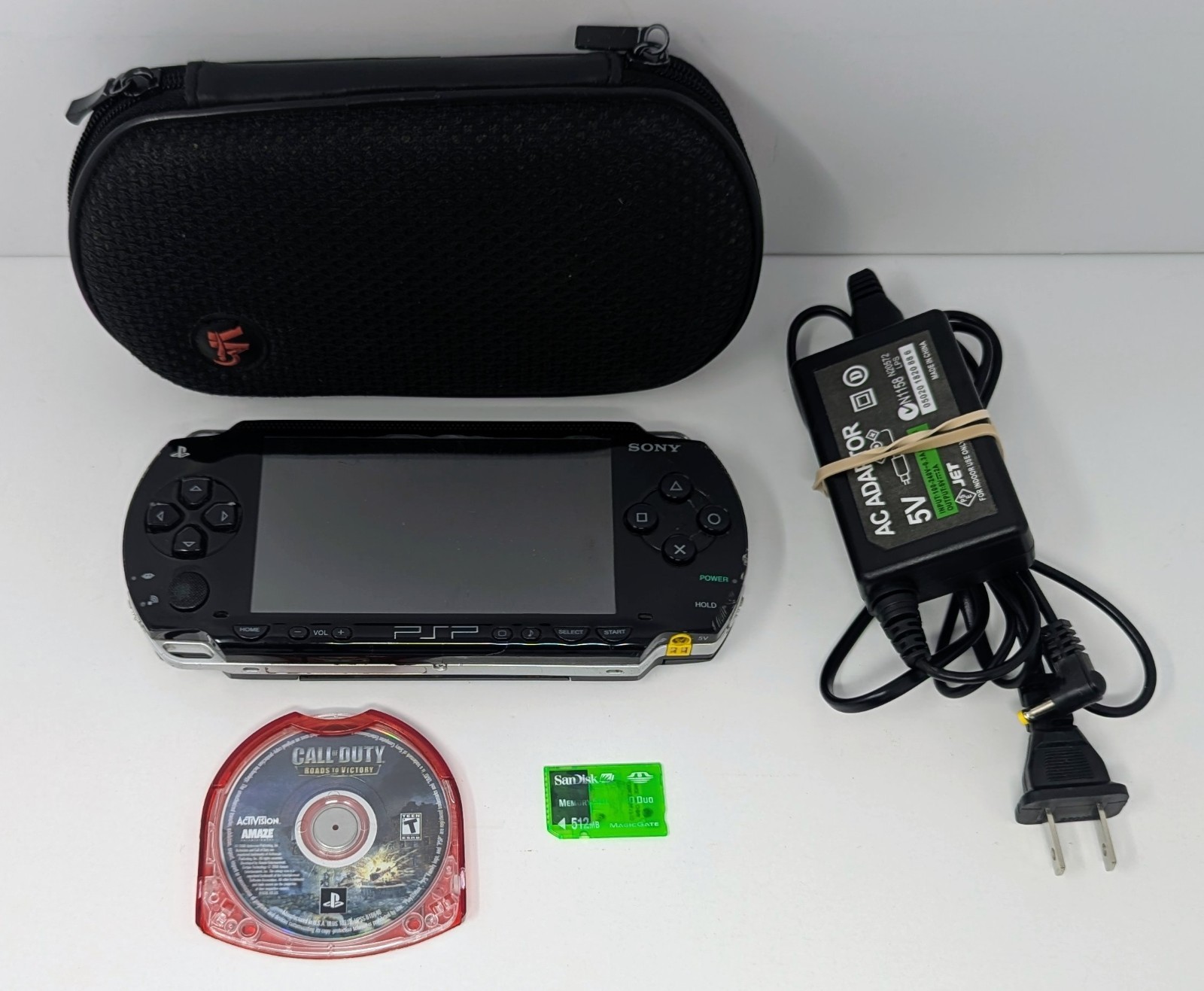 Sony PlayStation Portable PSP 1000 Bundle w/ Charger & Call Of Duty – Tested!