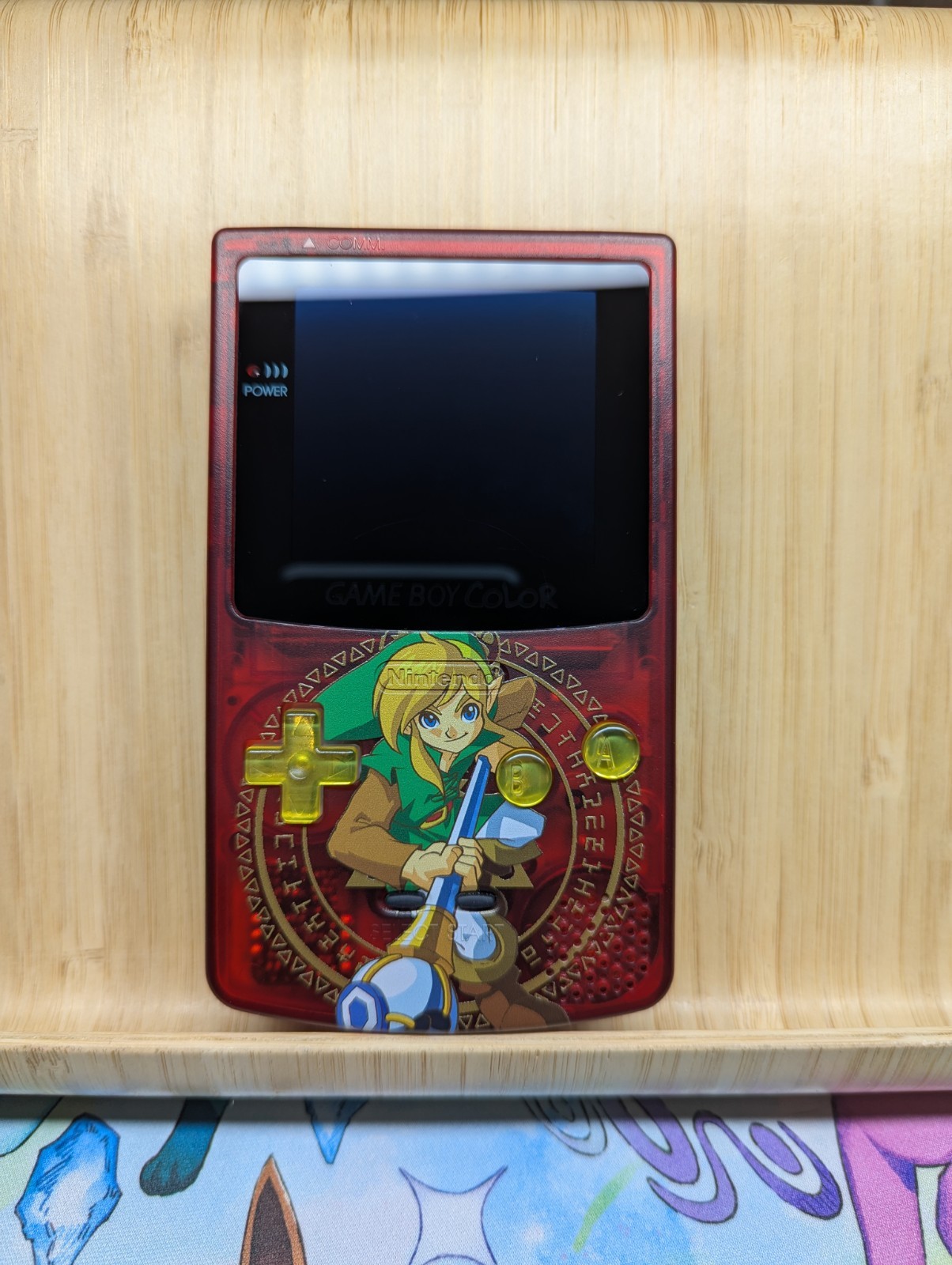 Nintendo Gameboy Color Reshell with OLED Backlit Display.