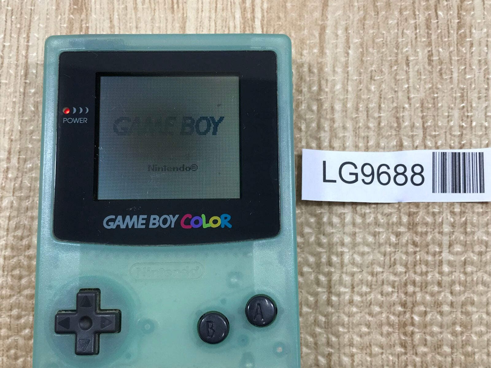 GameBoy Color Clear Green Limited Console Nintendo Japan – With Defects LG9688