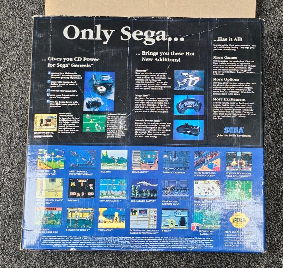 Sega Genesis “The Core System” Console with Box, Manual, 2 Controllers, Game