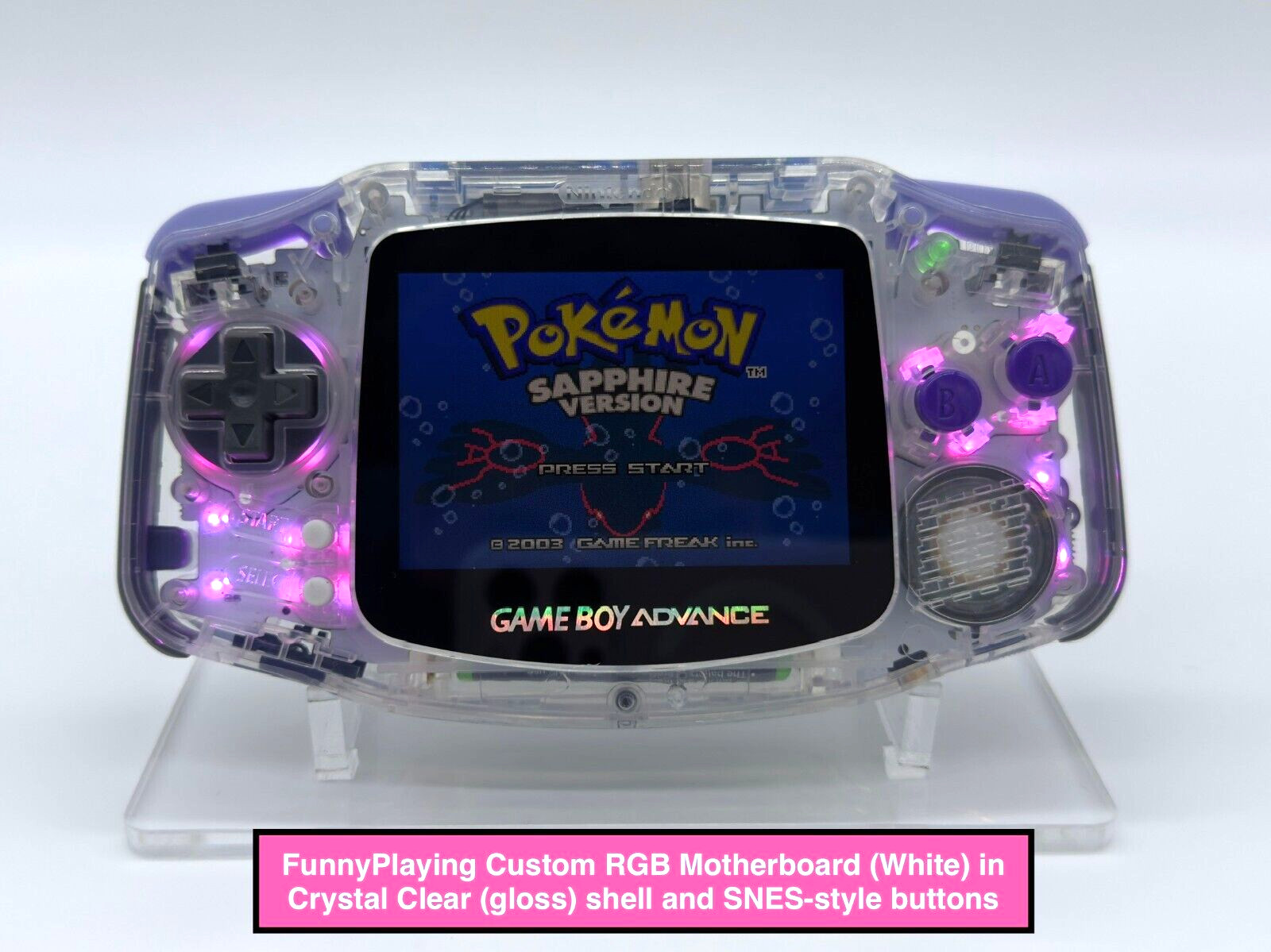 *NEW* FunnyPlaying GameBoy Advance “M2” 3.0 IPS, USB-C battery, Recap, holograph