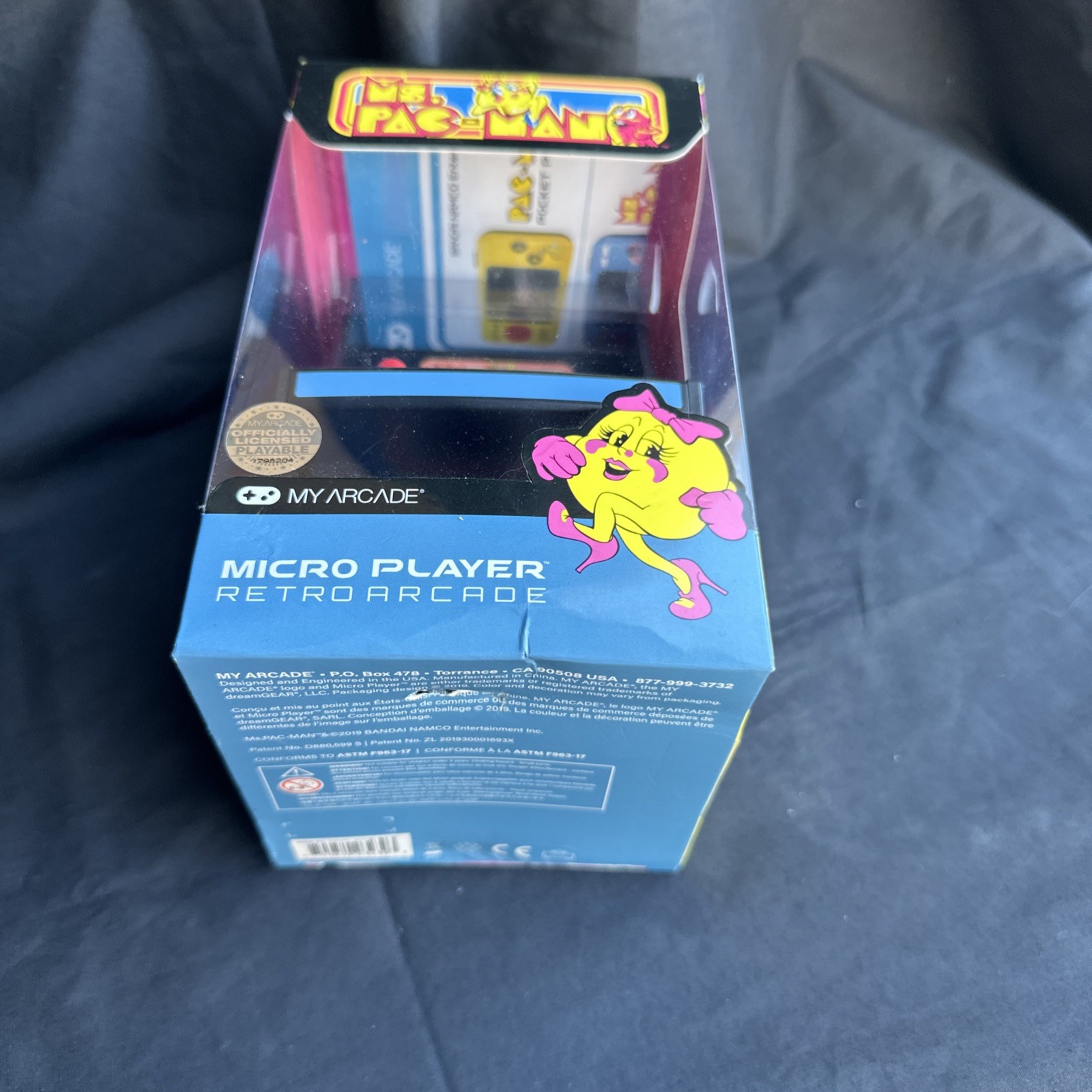My Arcade Ms.Pac-Man Micro Player – Blue/Pink Opened