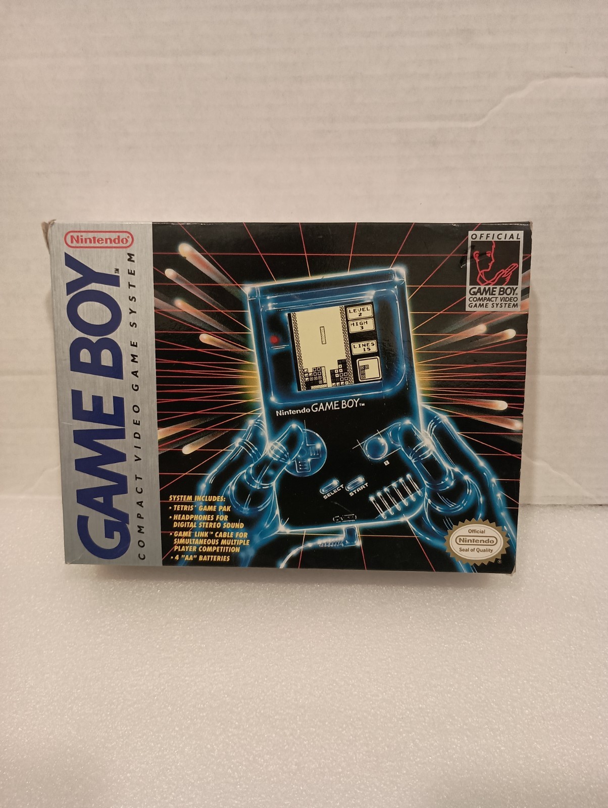 Nintendo Game Boy Handheld System Launch Edition in box with Tetris – NO SYSTEM