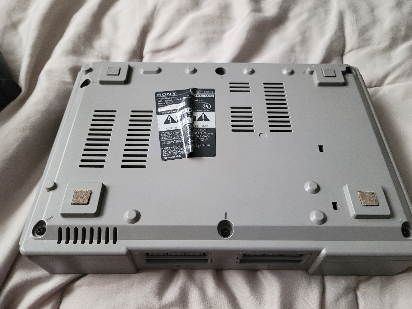 Sony PlayStation 1 Console – Gray, SCPH-5501, Lightly used