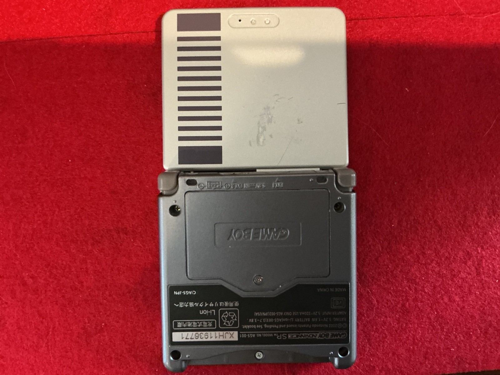 NES GBA SP AGS-101 modded screen with 4 Games (READ DESCRIPTION)