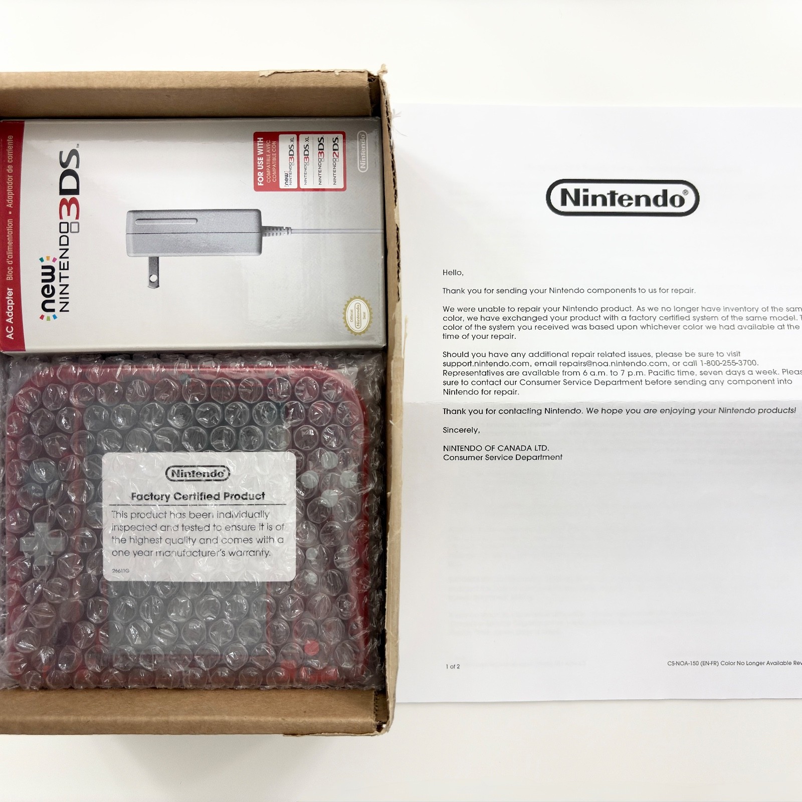 Factory Certified Product Nintendo 2DS Handheld Console – Crystal Red NTSC-U/C