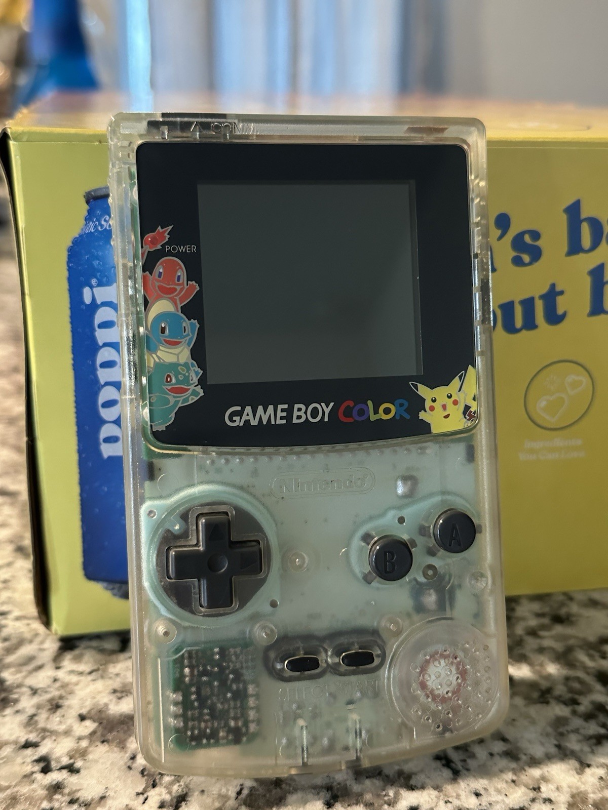 Nintendo Game Boy Color Japanese Clear OEM Shell – IPS screen, clearamp, type c