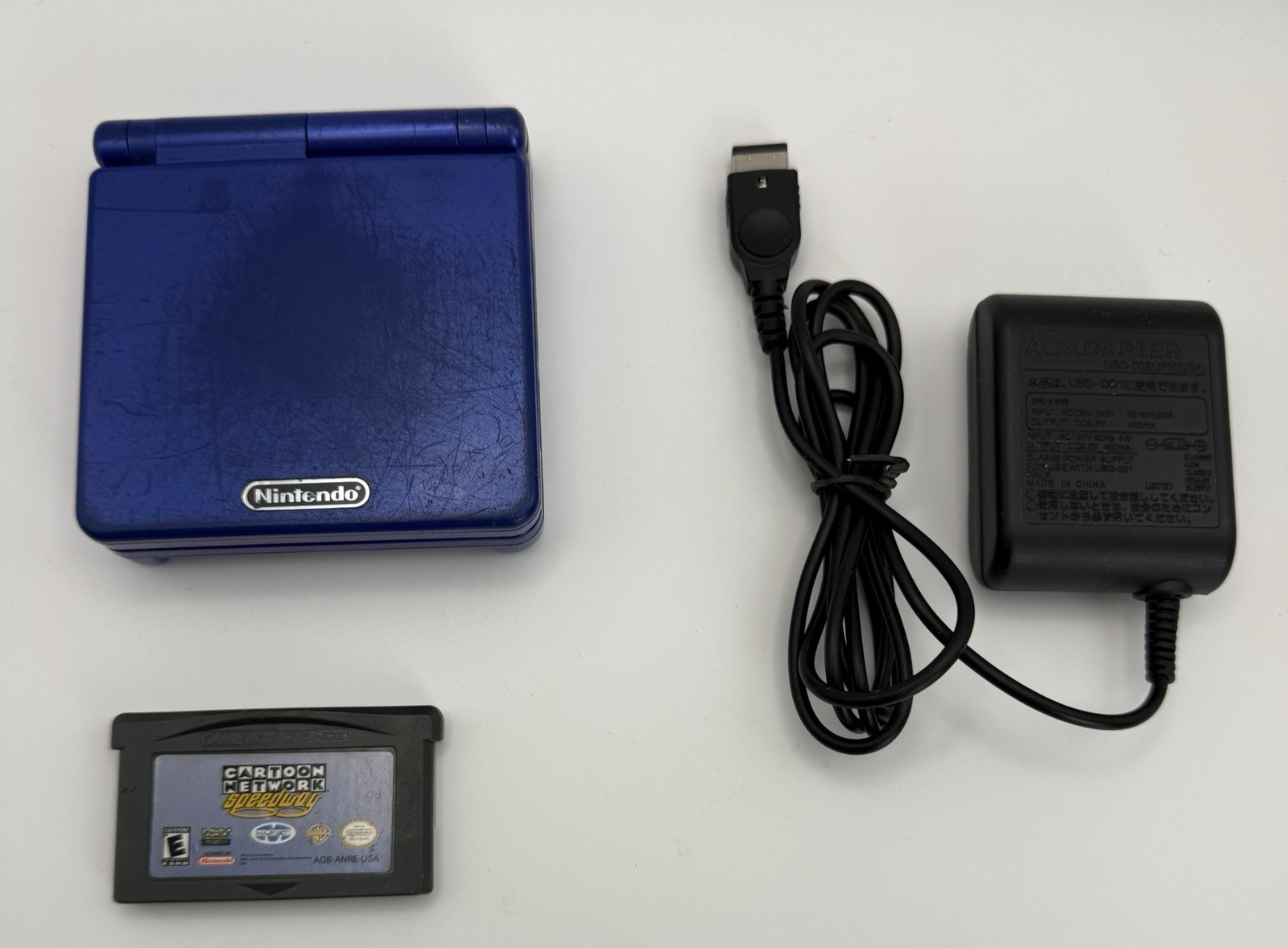 Nintendo Game Boy Advance SP Console Cobalt Blue AGS-001 – Tested *READ*