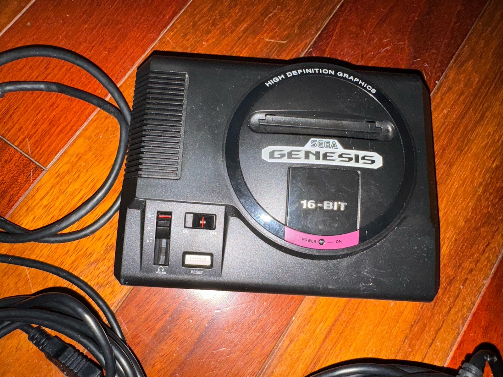 Sega Genesis Model 1601 Console Tested Works Two Controllers NO Power cord