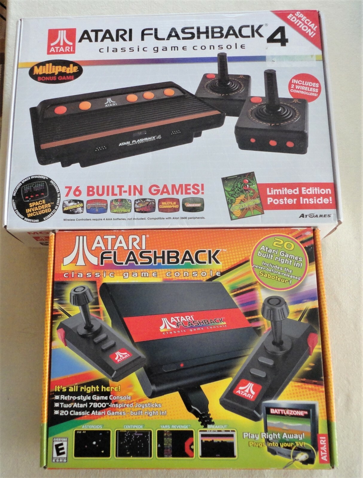 New 2004 Atari Flashback Classic Game Console & MIB Atari Flashback 4 AR2670B