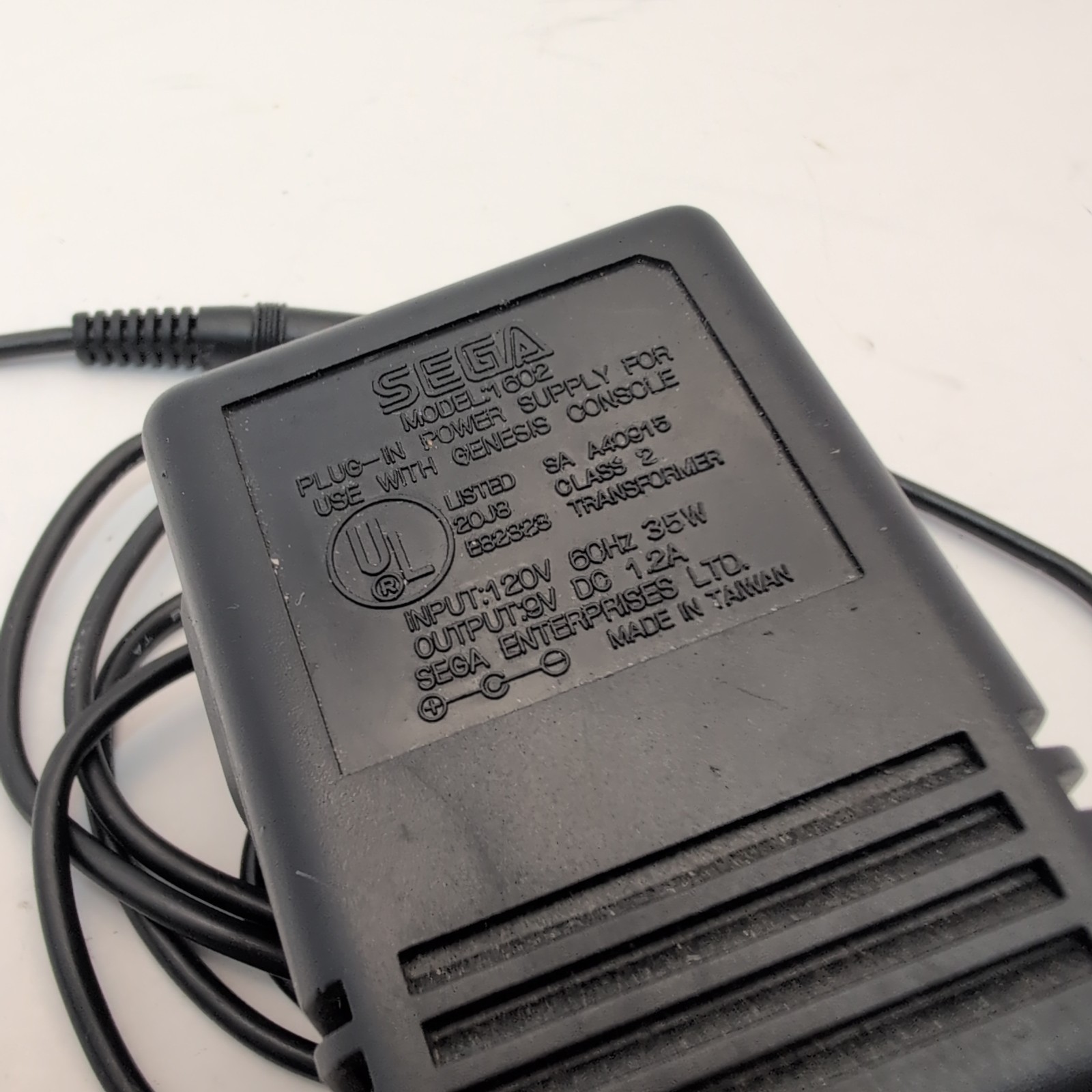Sega Genesis Model 1 & Master System OEM Power Supply Unit Adapter 1602-1 TESTED