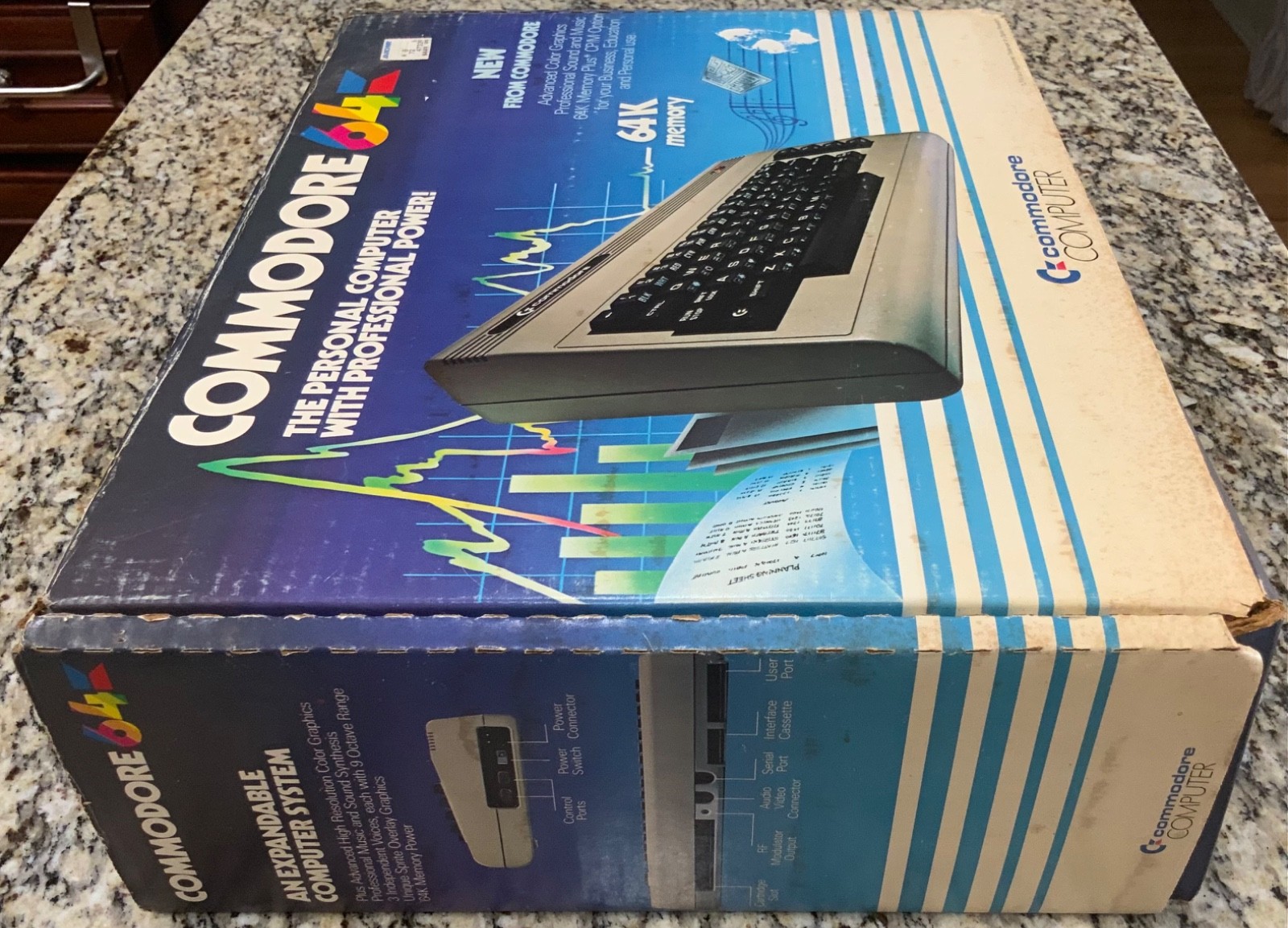 Vintage Original Commodore 64 Console Nice Condition Original Box Made In USA