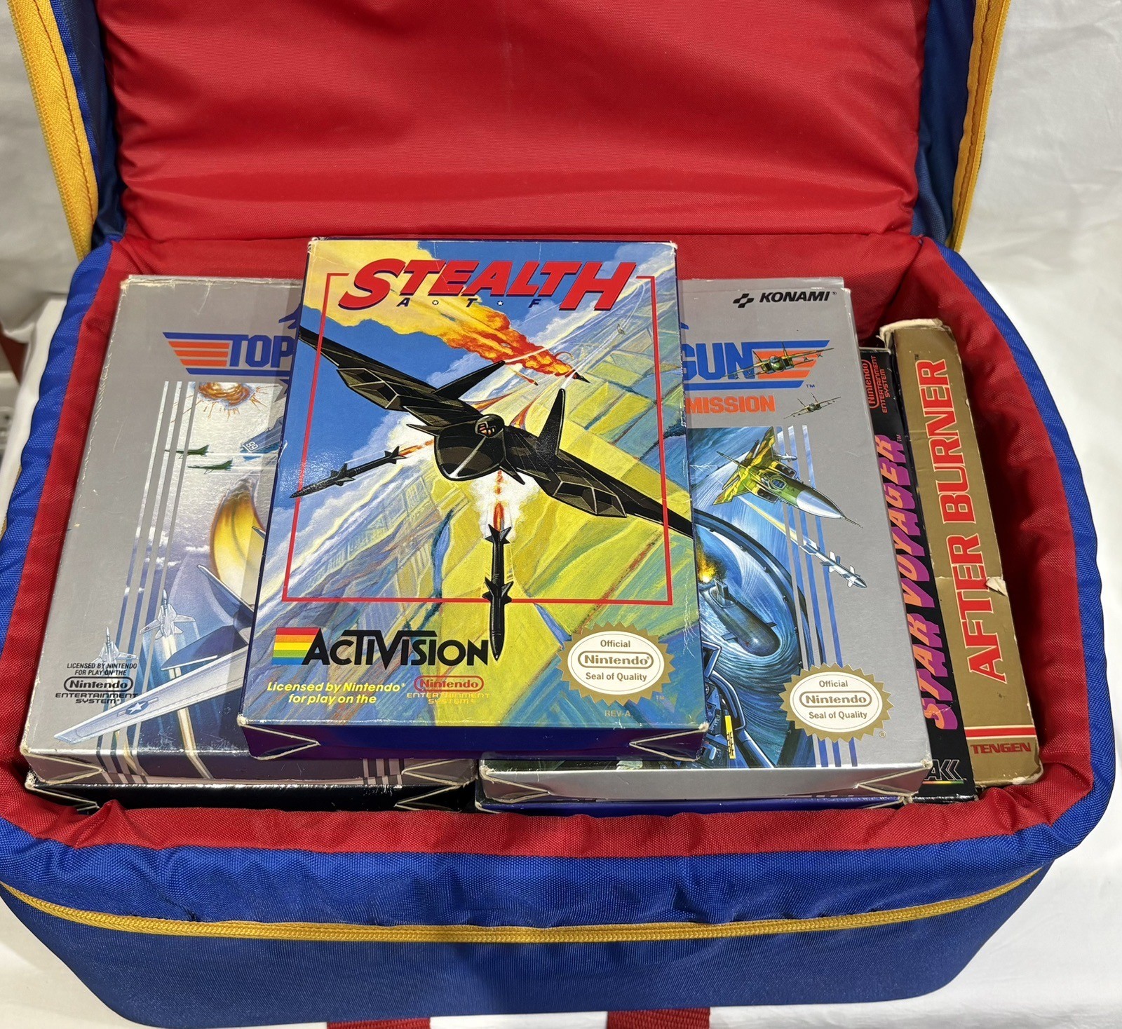 Nintendo Entertainment System Gaming Set with Console, 9 Games -Zapper Carry Bag