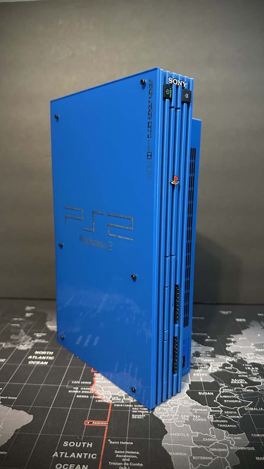 SONY PLAYSTATION 2- CUSTOM PAINTED SHELL/ SEQUENTIAL LED!!🎮