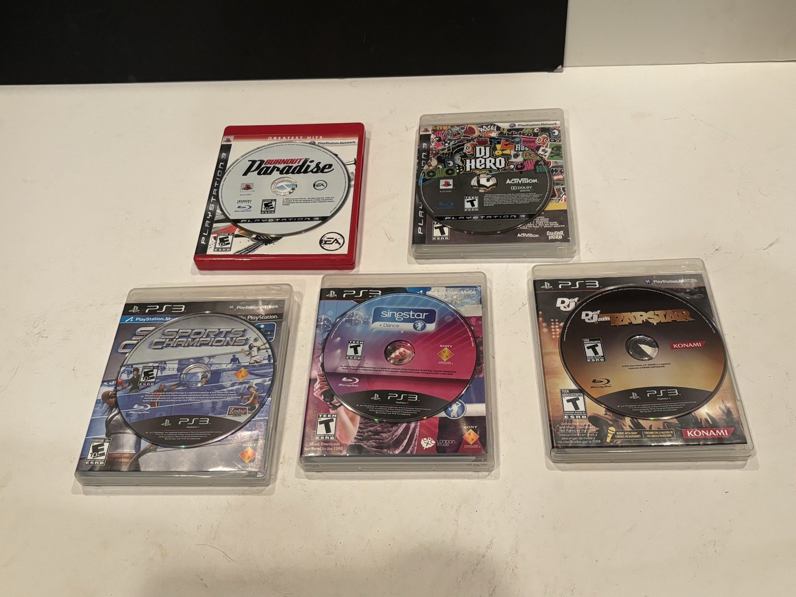 Sony PlayStation 3 Console, 3 Controllers, Games Lot – 320GB WORKS – Ships Free